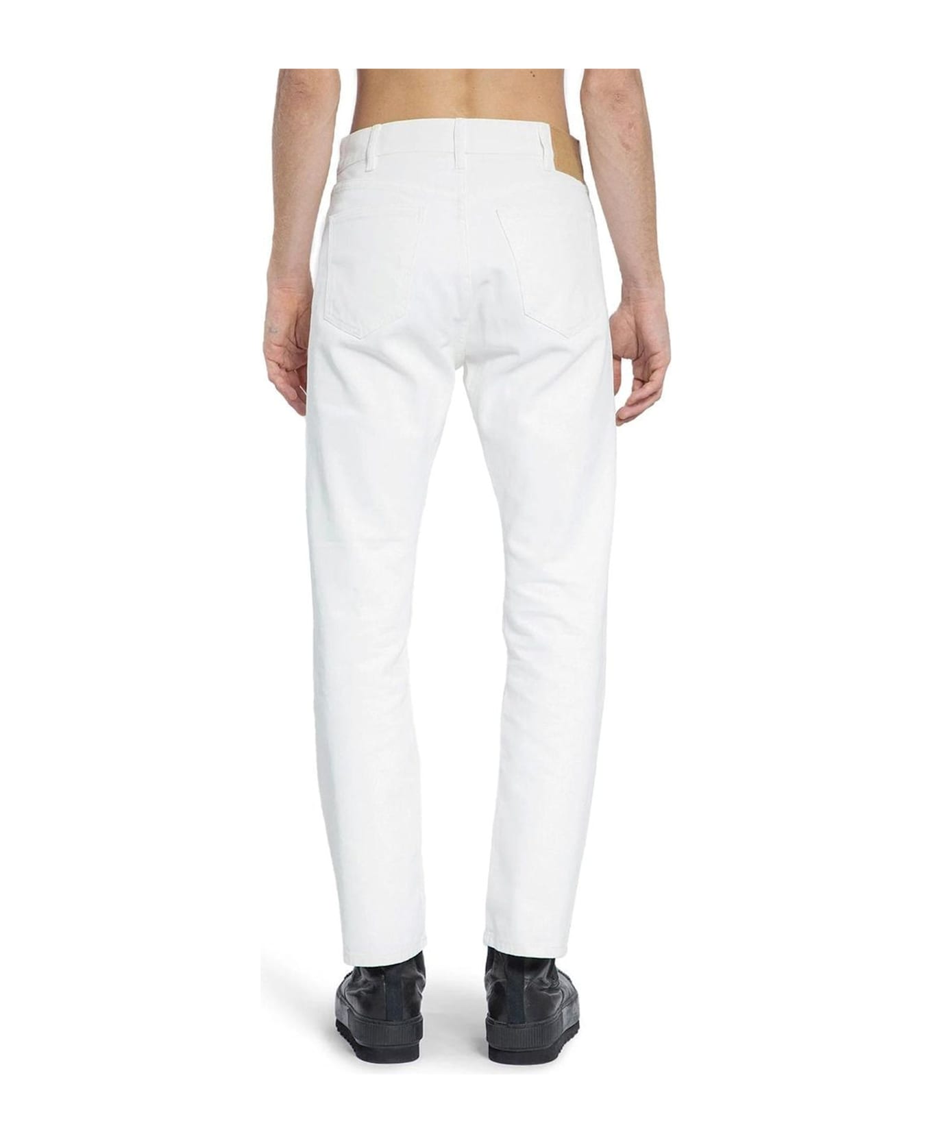 Celine Céline Cotton Denim Jeans - White