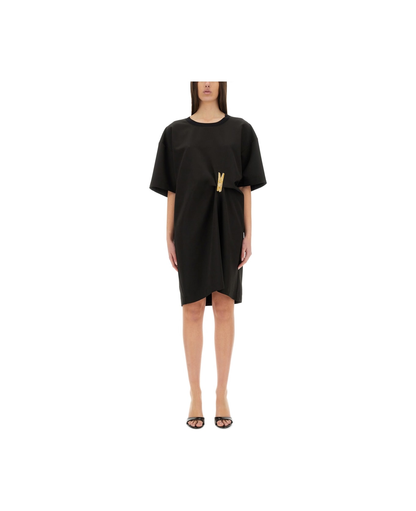 M05CH1N0 Jeans "urban" Dress - BLACK ワンピース＆ドレス