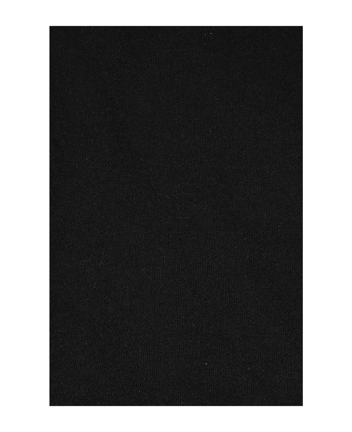 Faliero Sarti Adriel Fringed Edge Scarf - Nero