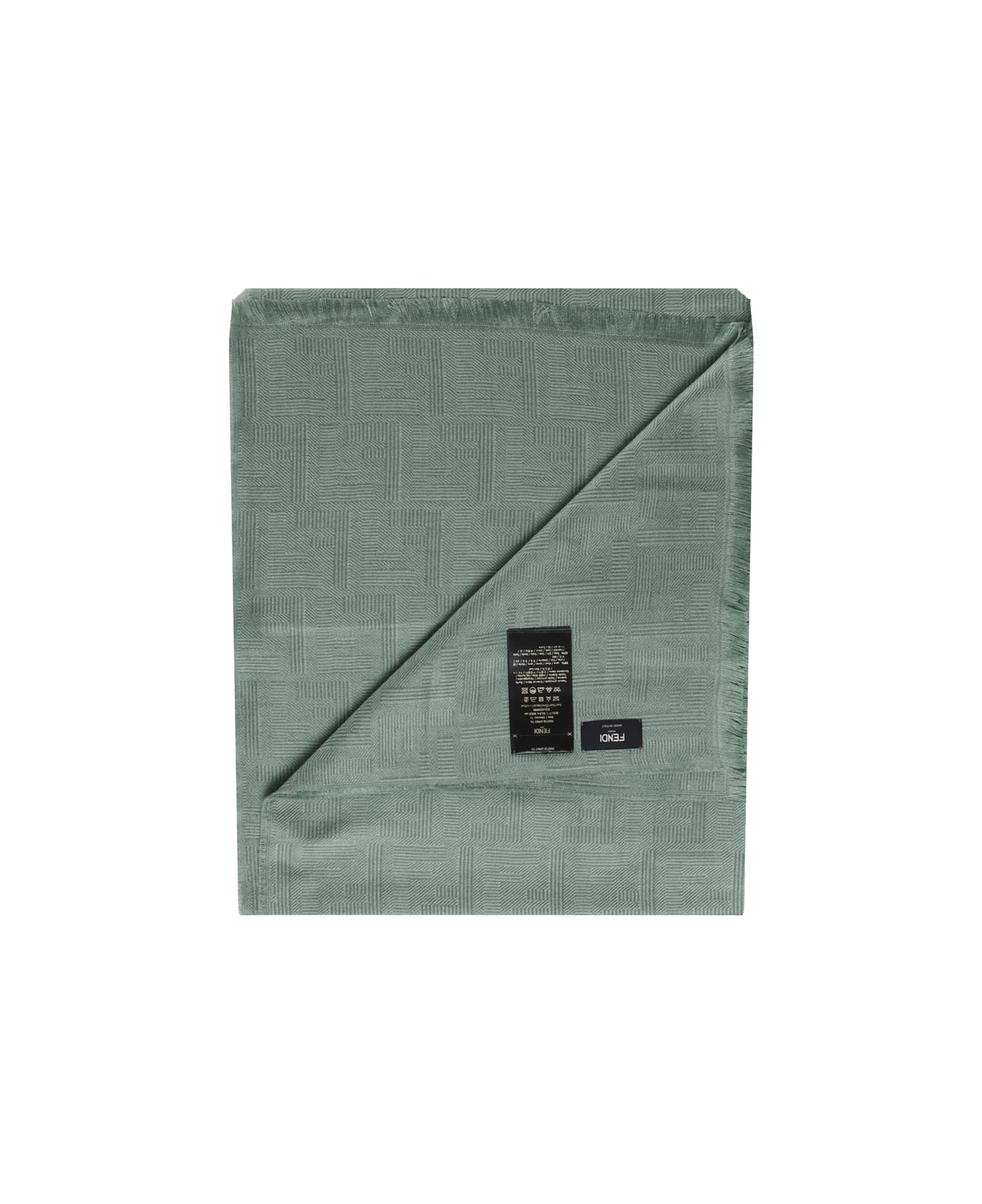 Fendi Wool And Silk Scarf - Green スカーフ