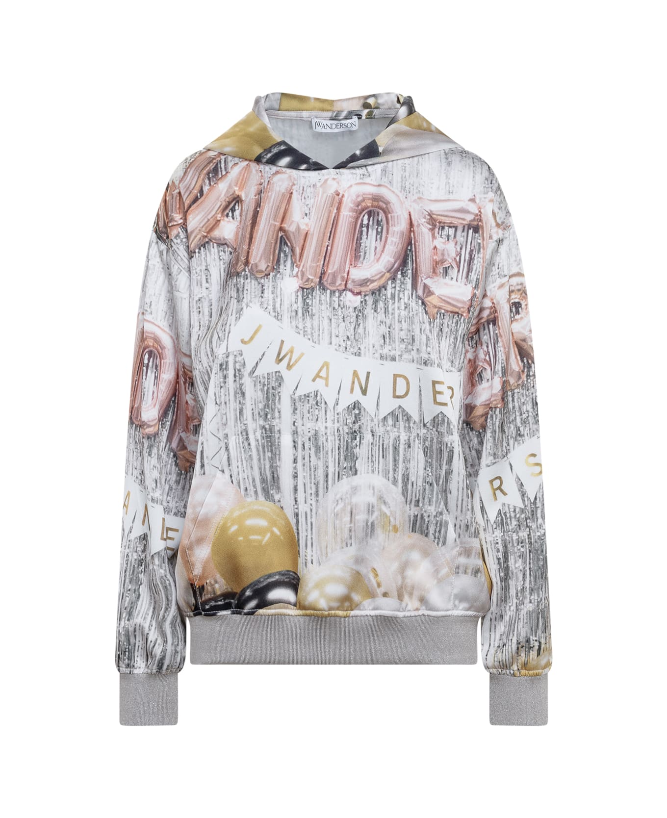 J.W. Anderson Hoodie With Print - GOLD