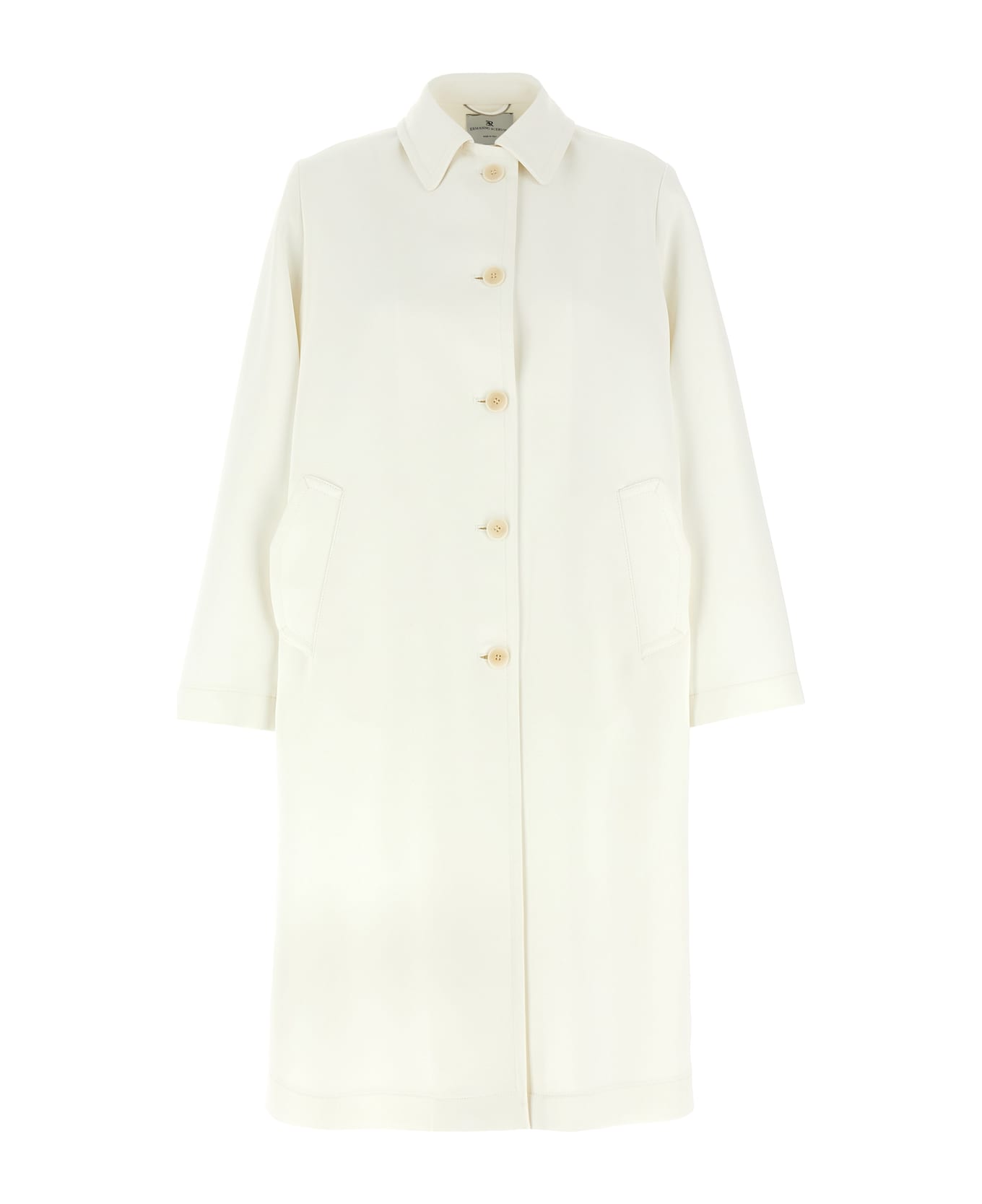 Ermanno Scervino Single-breasted Coat - White