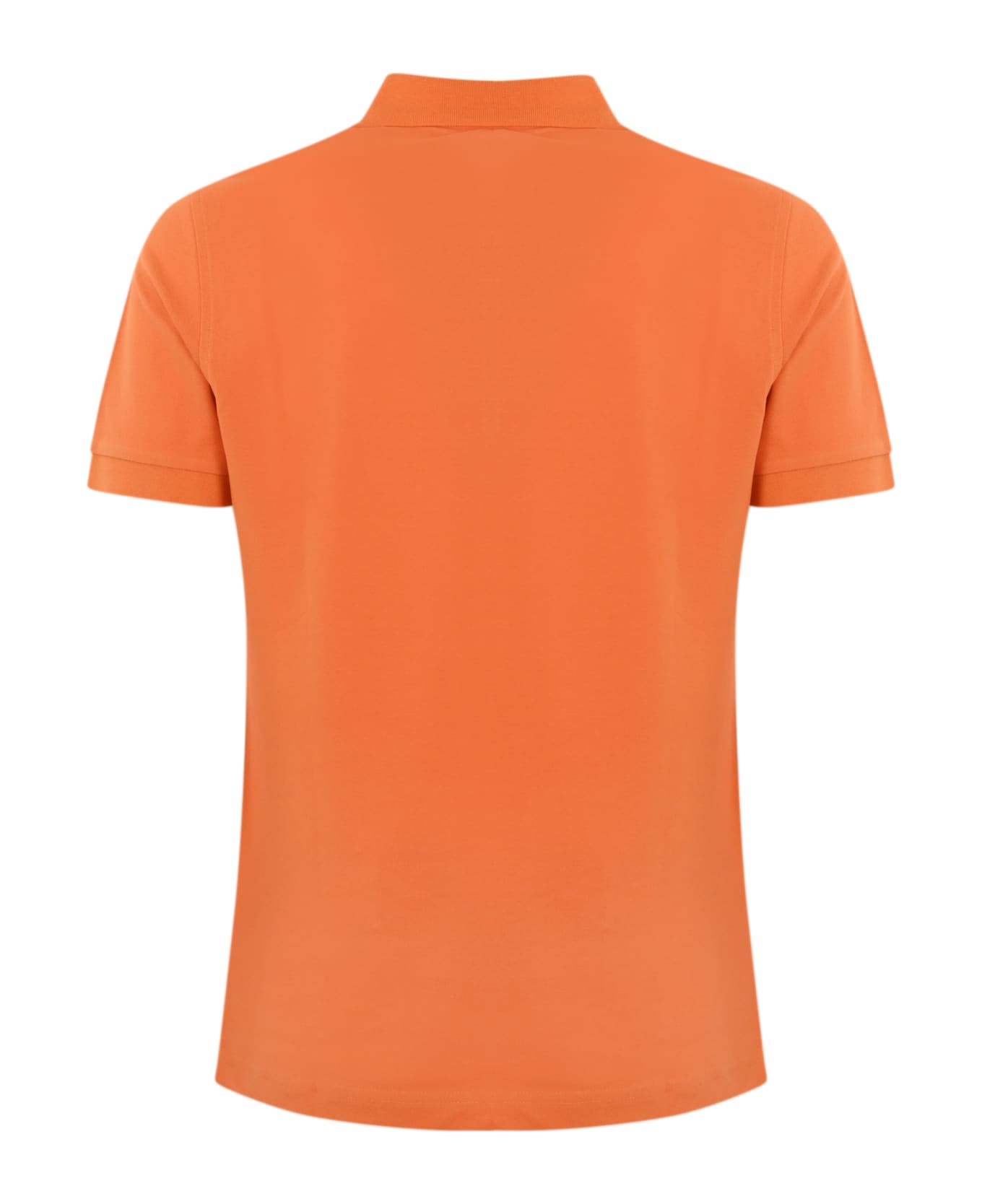 Fay Stretch Cotton Polo Shirt - Arancio chairo