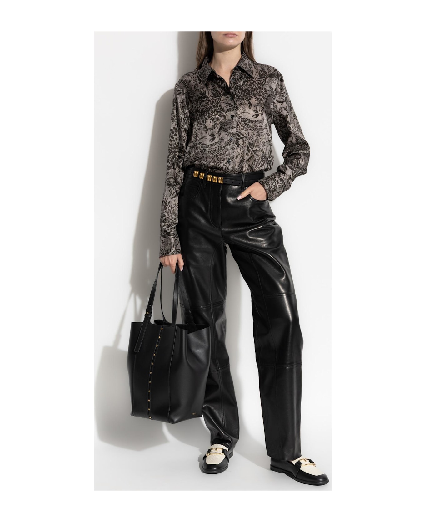 Golden Goose Patterned Shirt - GREY SHADES