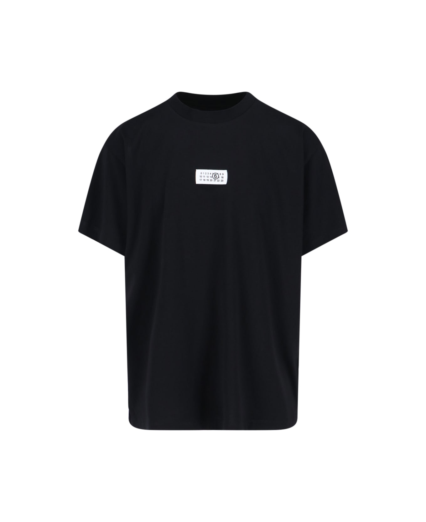 MM6 Maison Margiela Logo T-shirt - Black