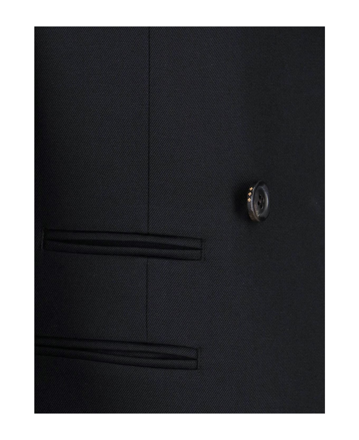 Tonywack Double-breasted Blazer - BLACK