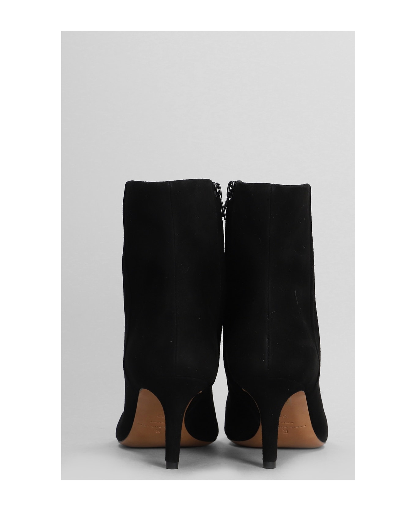 Fabio Rusconi High Heels Ankle Boots In Black Suede - black