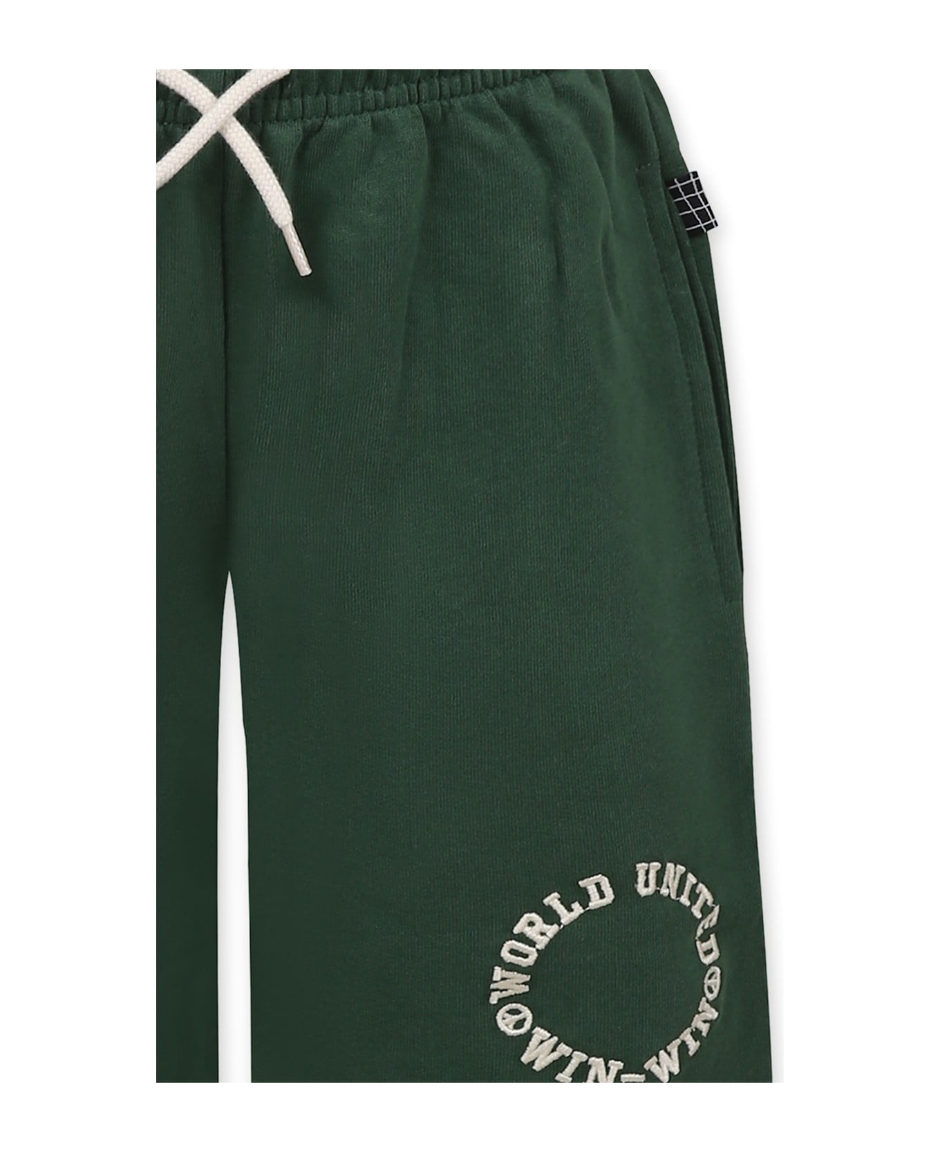 Molo Green Shorts For Boy With Writing - Green