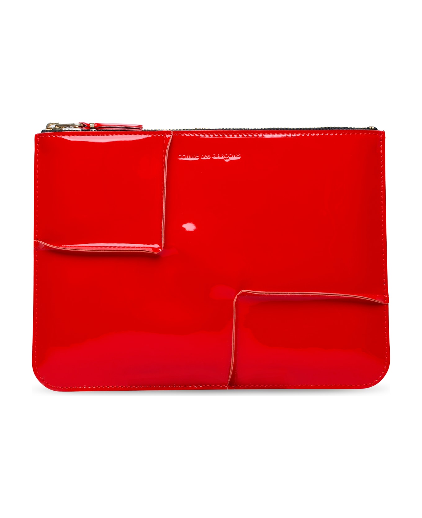 Comme des Garçons Wallet 'medley' Red Leather Envelope - Red