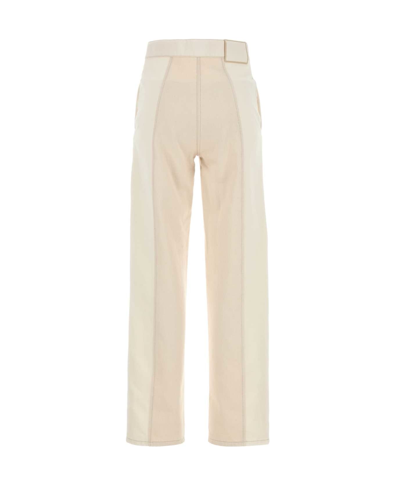 Fendi Ivory Denim Jeans - White