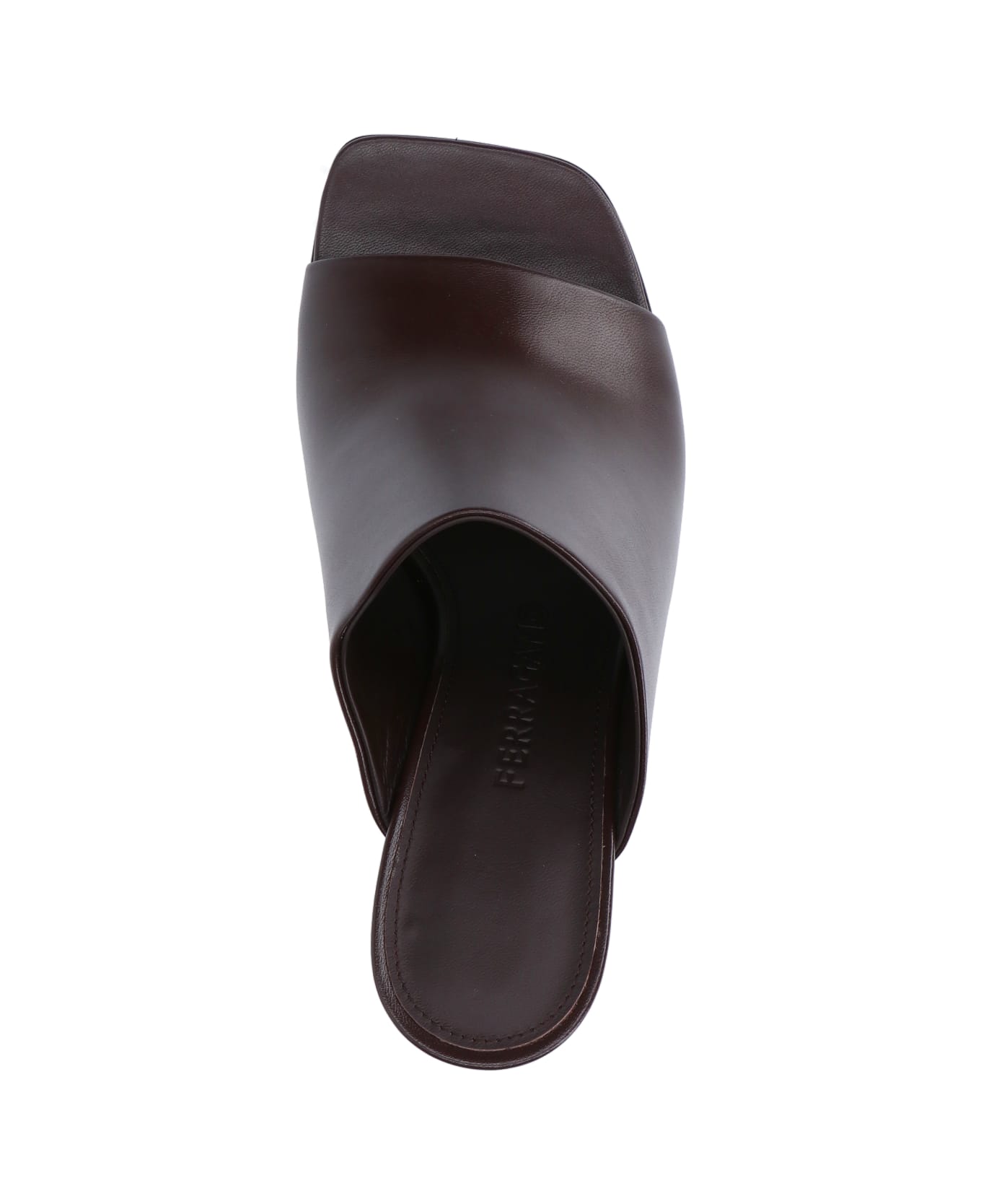 Ferragamo Leather Sandals - Brown