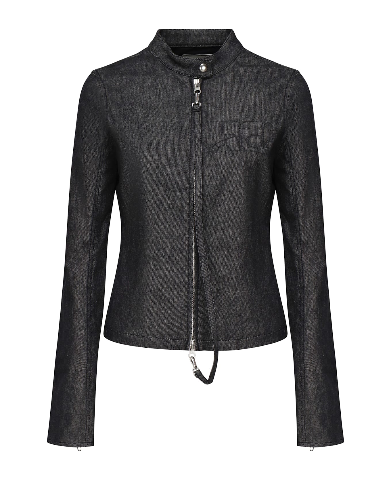 Courrèges City Denim Jacket - Dark grey melange