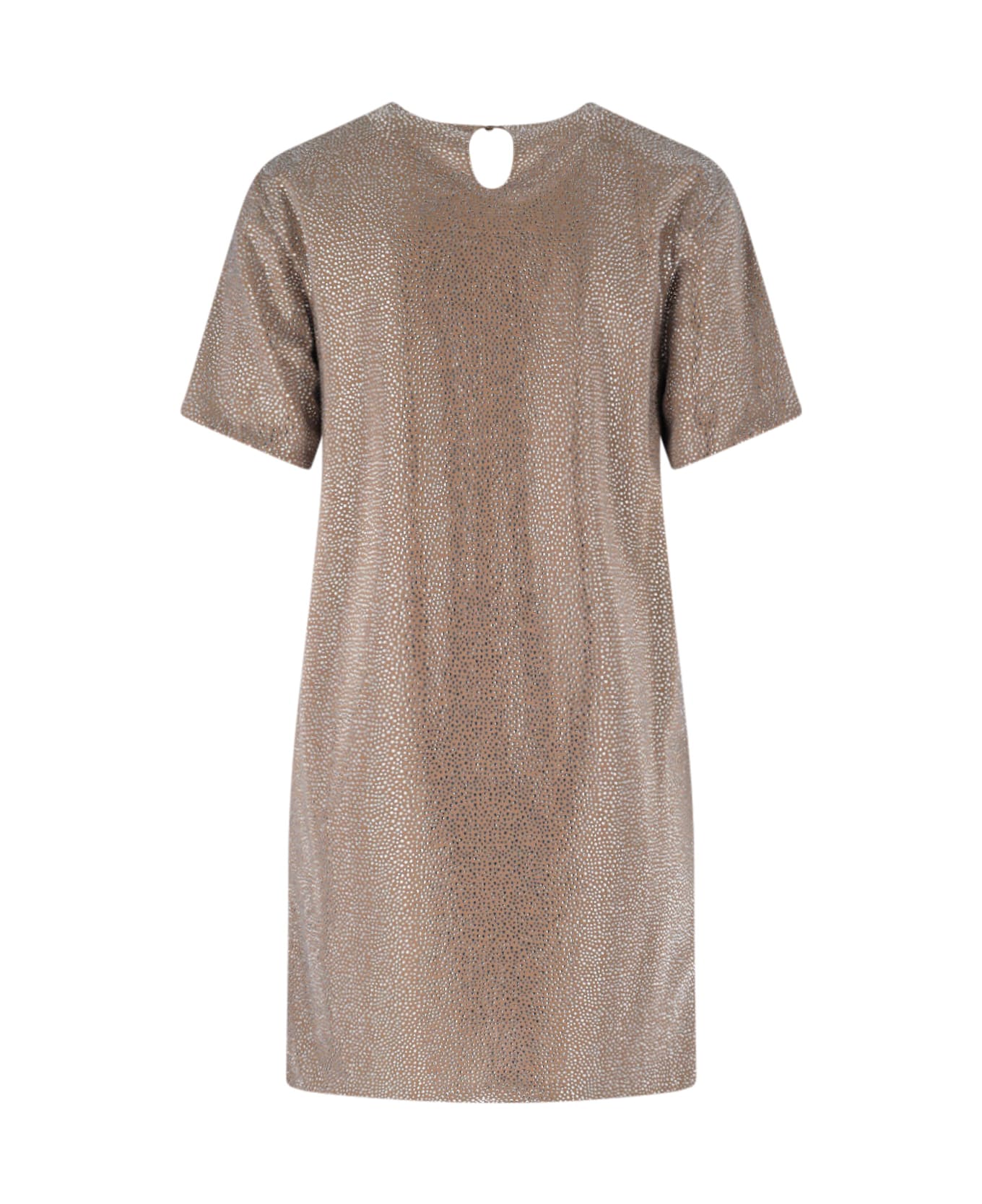 Giuseppe di Morabito Rhinestone Mini Dress - Brown