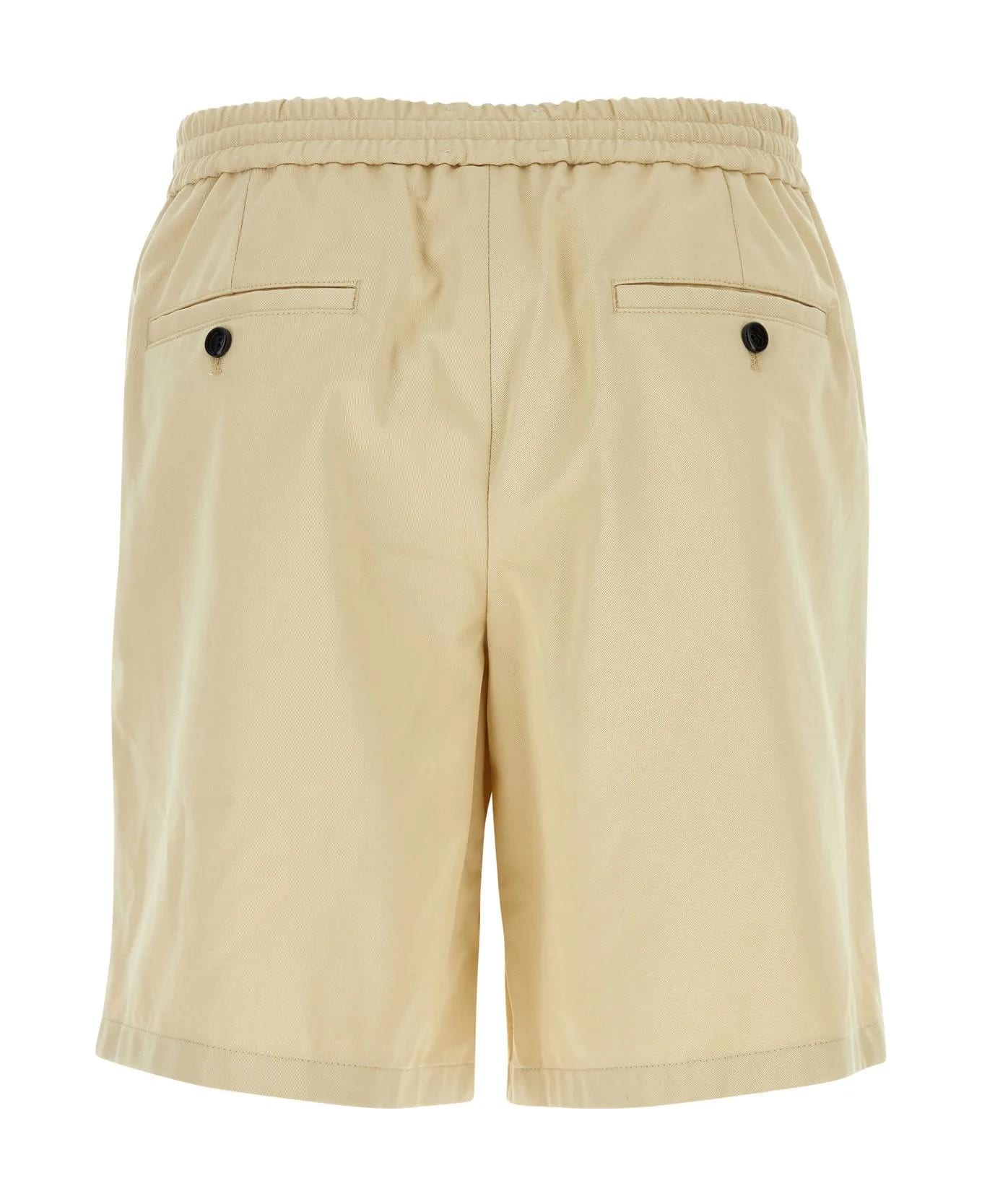 Ami Alexandre Mattiussi Sand Cotton Bermuda Shorts - Beige ショートパンツ