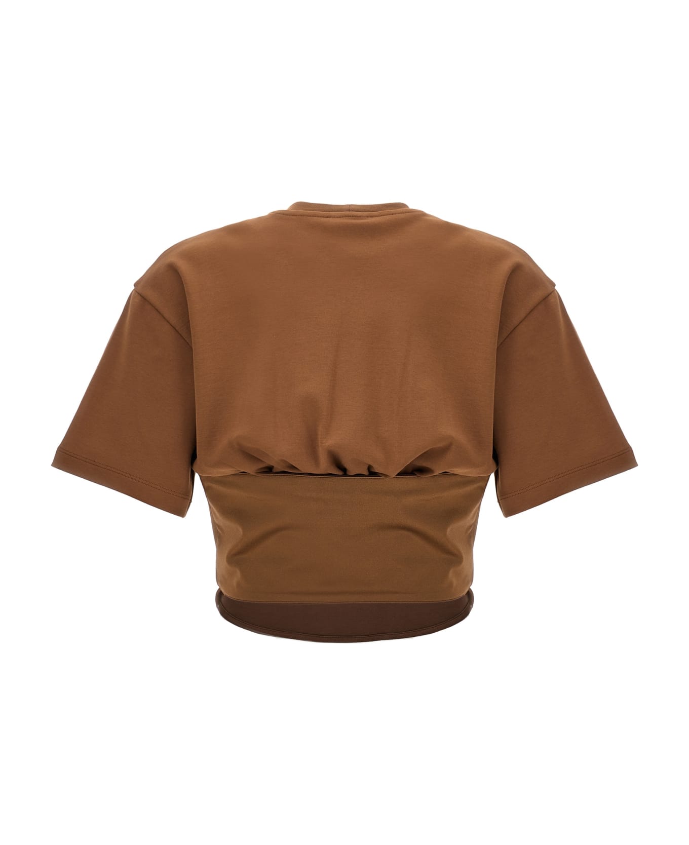 Mugler Corset T-shirt - Brown