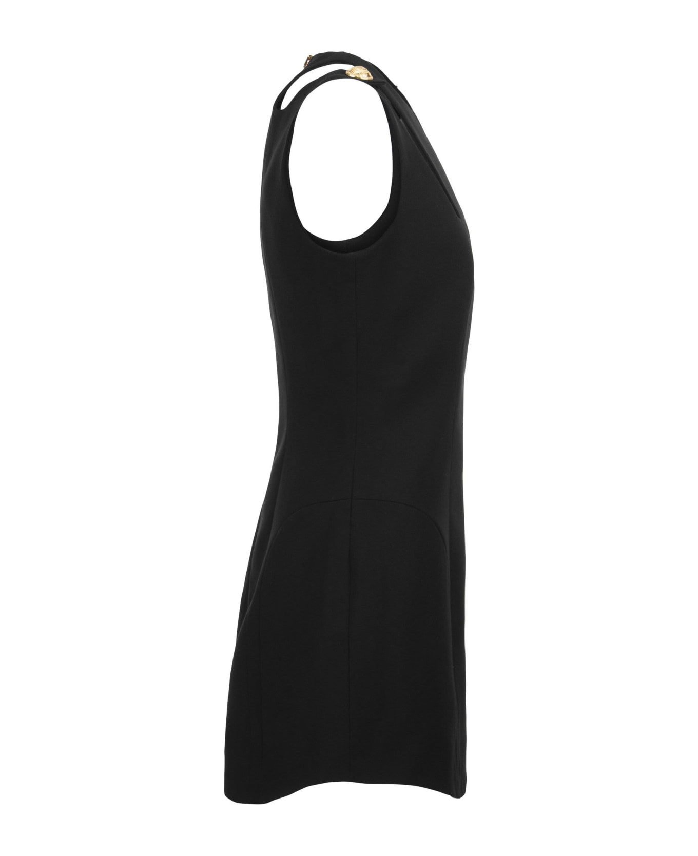 Balmain Sleeveless Wool Short Dress - Black ワンピース＆ドレス