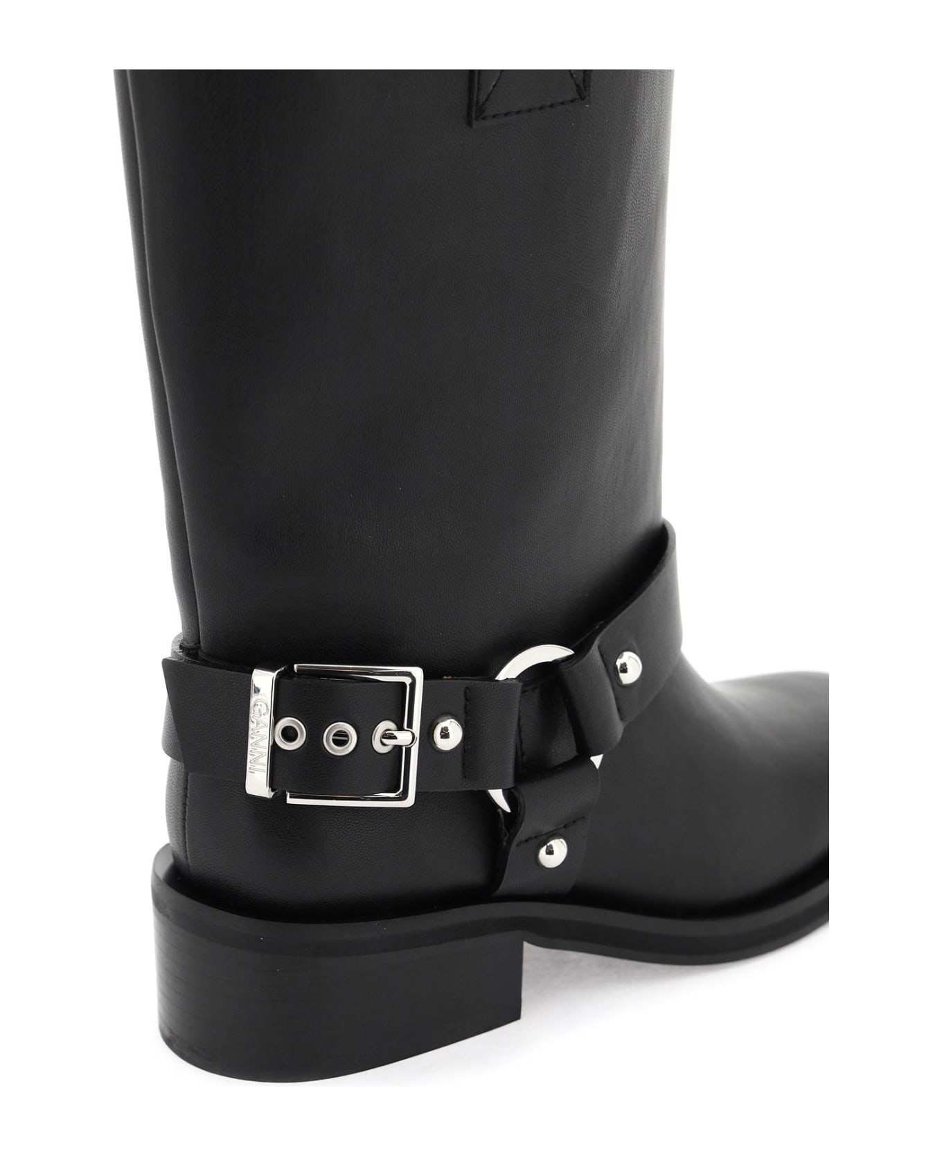 Ganni Biker Ankle - Nero