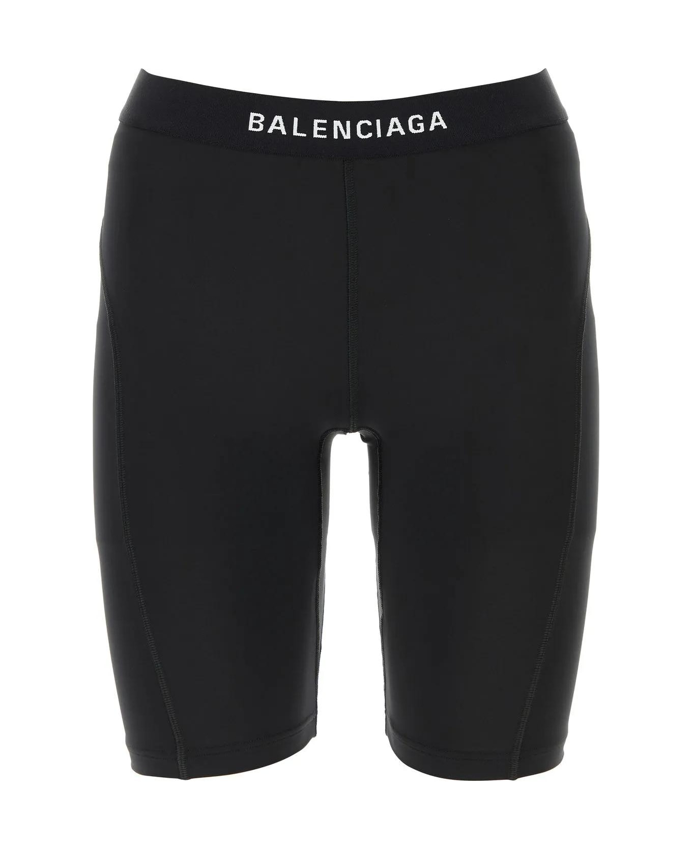 Balenciaga Athletic Cycling Shorts - BLACK