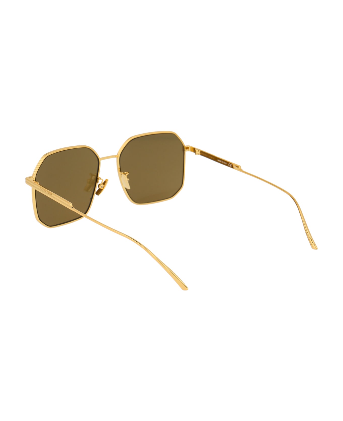 Bottega Veneta Eyewear Bv1108sa Sunglasses - 002 GOLD GOLD BROWN