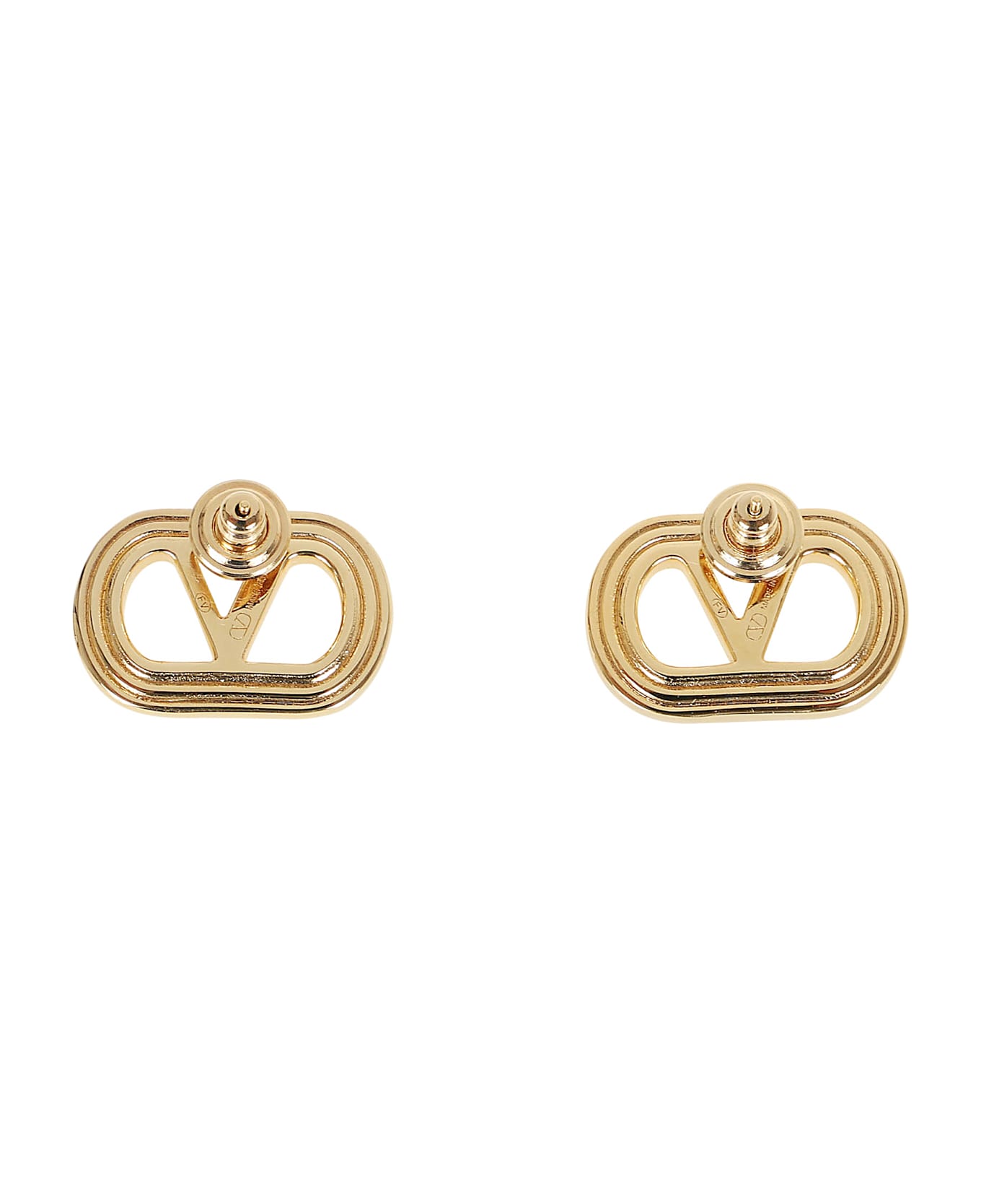 Valentino Garavani Earrings (logo 25mm) - Oro