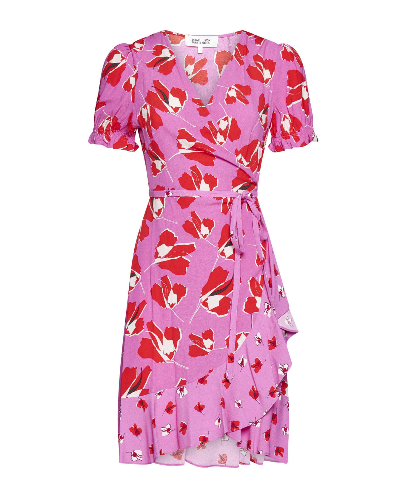Diane Von Furstenberg Dress - Paper tulip lg pink ワンピース＆ドレス