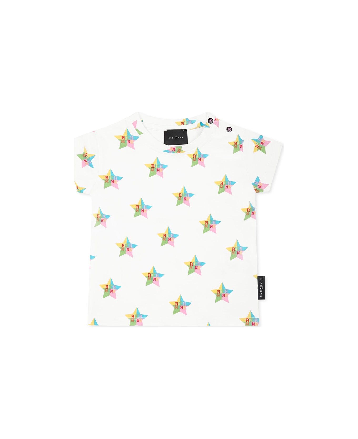 Richmond White T-shirt Fo Baby Girl With Stars - White