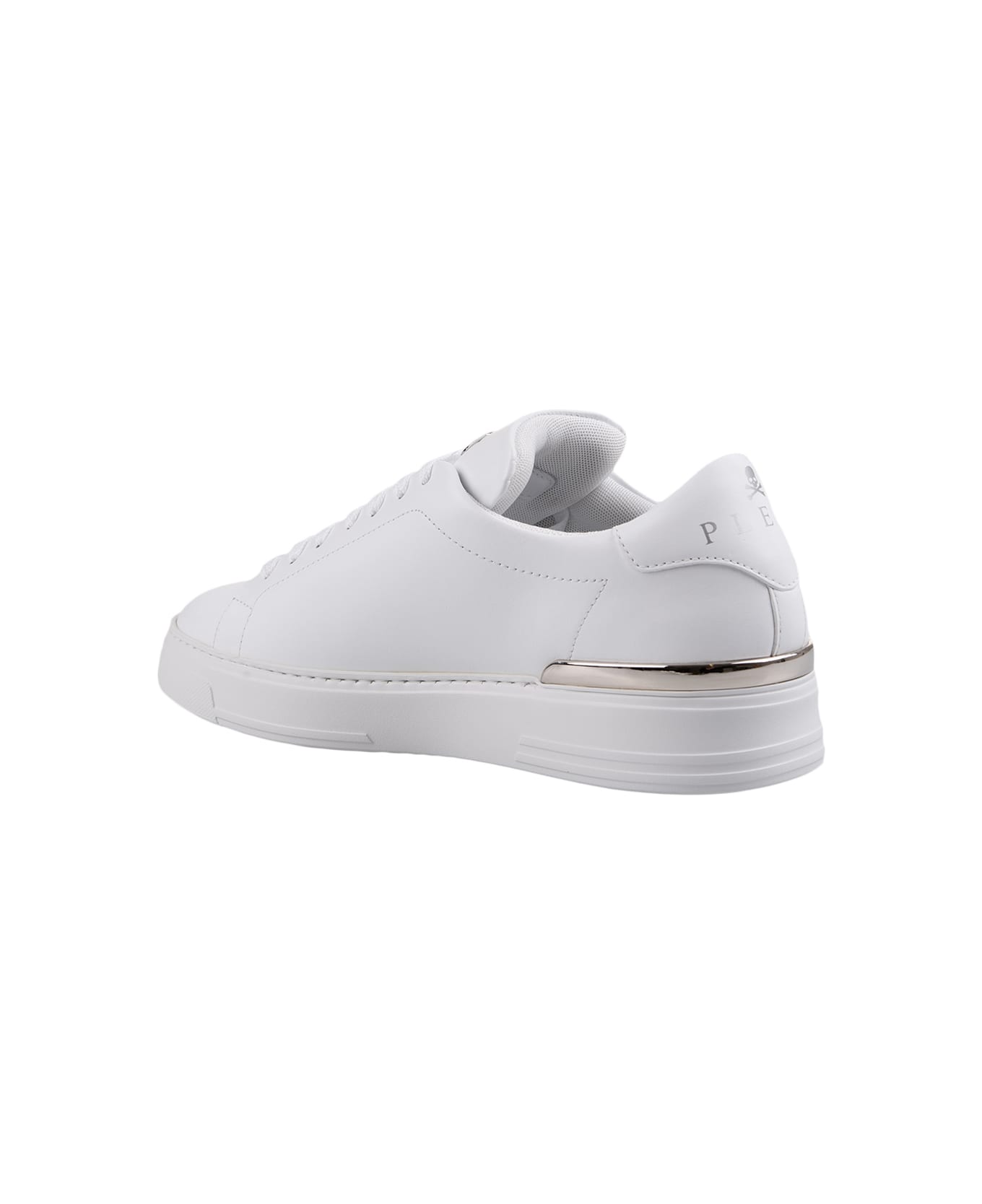 Philipp Plein White Hexagon Low-top Sneakers - White