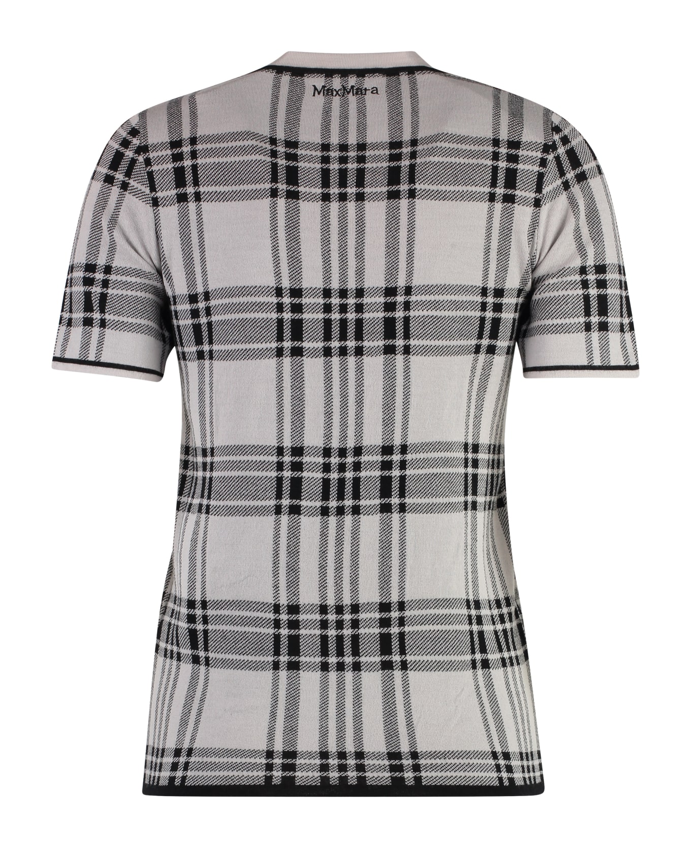 
S Max Mara Lesena Jacquard Knit T-shirt - grey