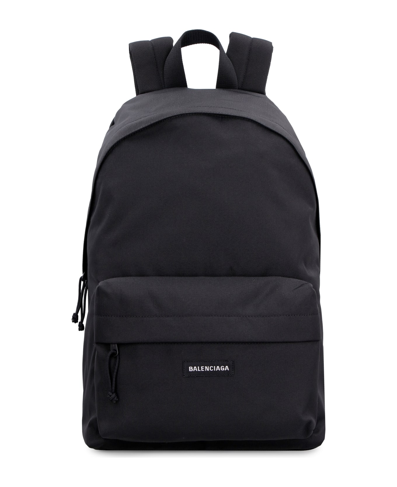 Balenciaga Explorer Logo Detail Nylon Backpack - BLACK