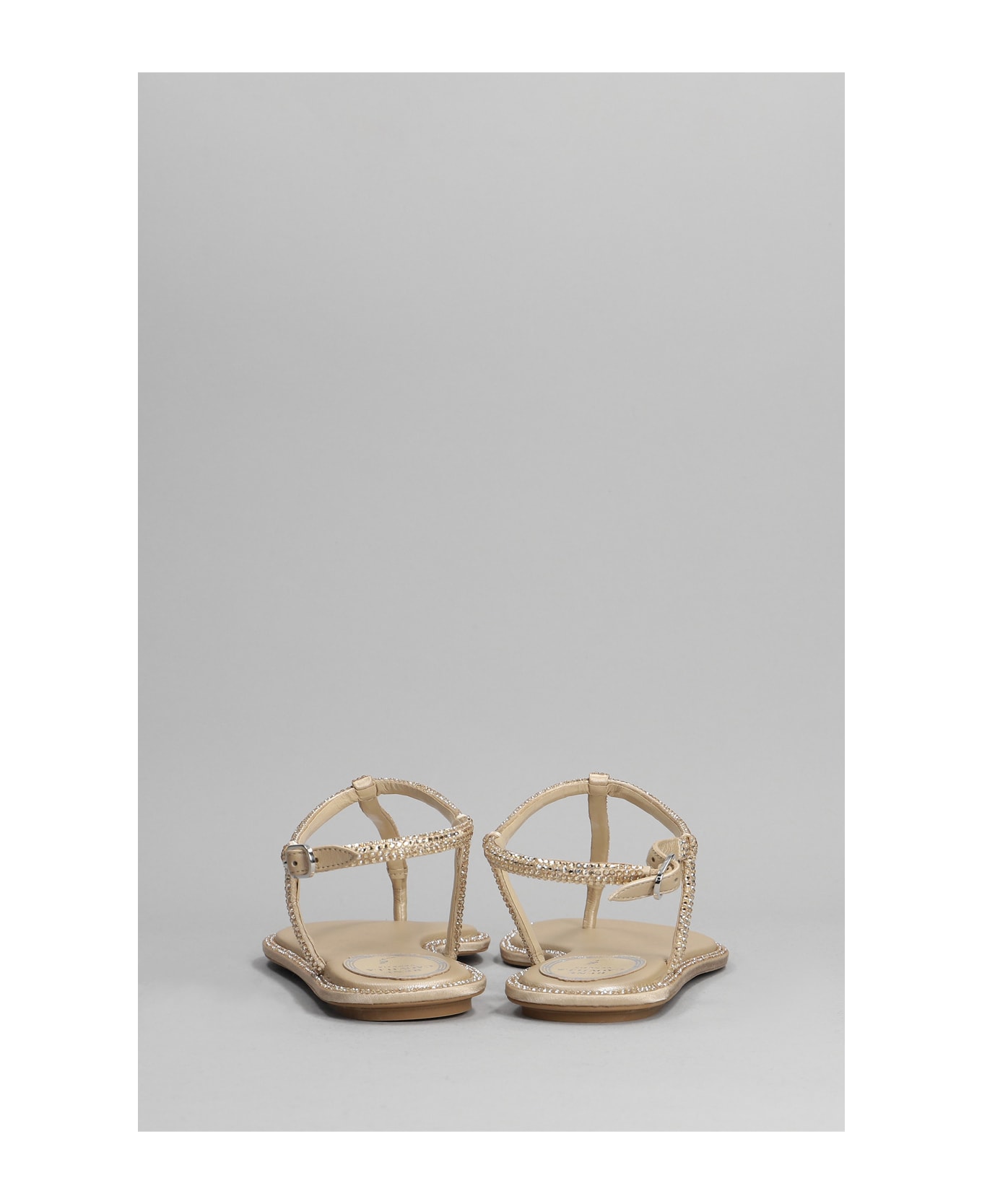 René Caovilla Renè Caovilla Diana Embellished Thong Sandals - Marrone