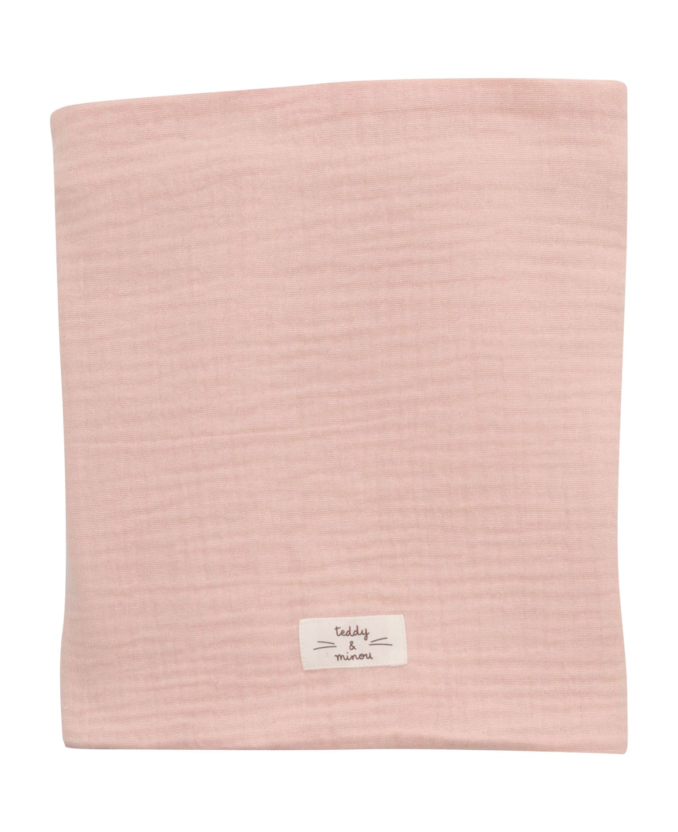 Teddy & Minou Pink Crib Blanket - PINK