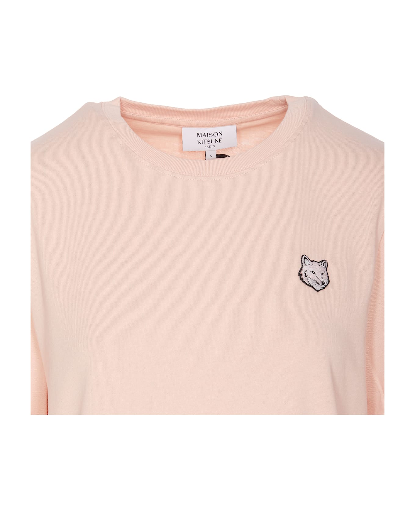 Maison Kitsuné Fox Head Patch Logo T-shirt - Pink