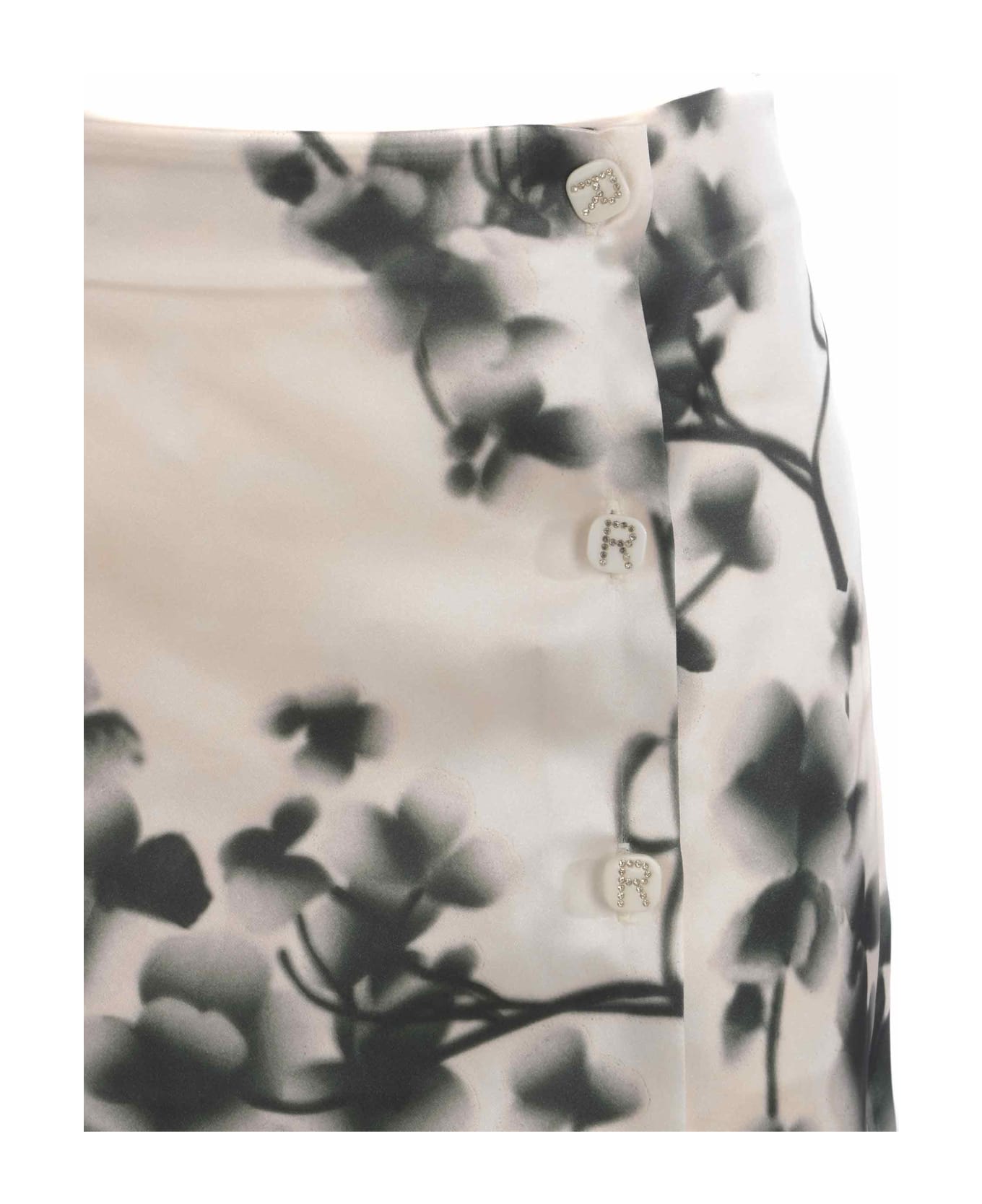 Rotate by Birger Christensen Skirt Rotate In Silky Fabric - Crema スカート