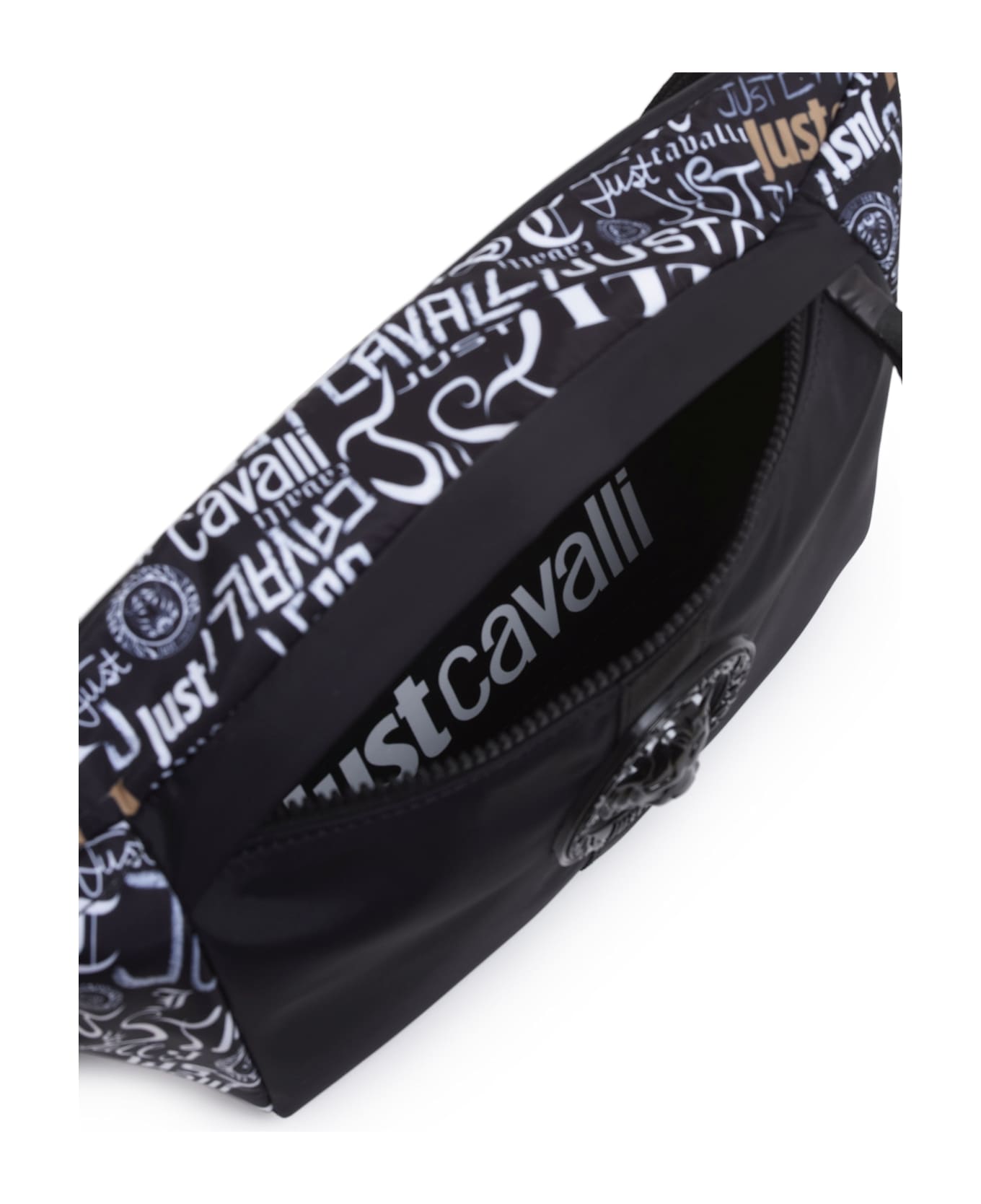 Just Cavalli Black Waist Bag - Black