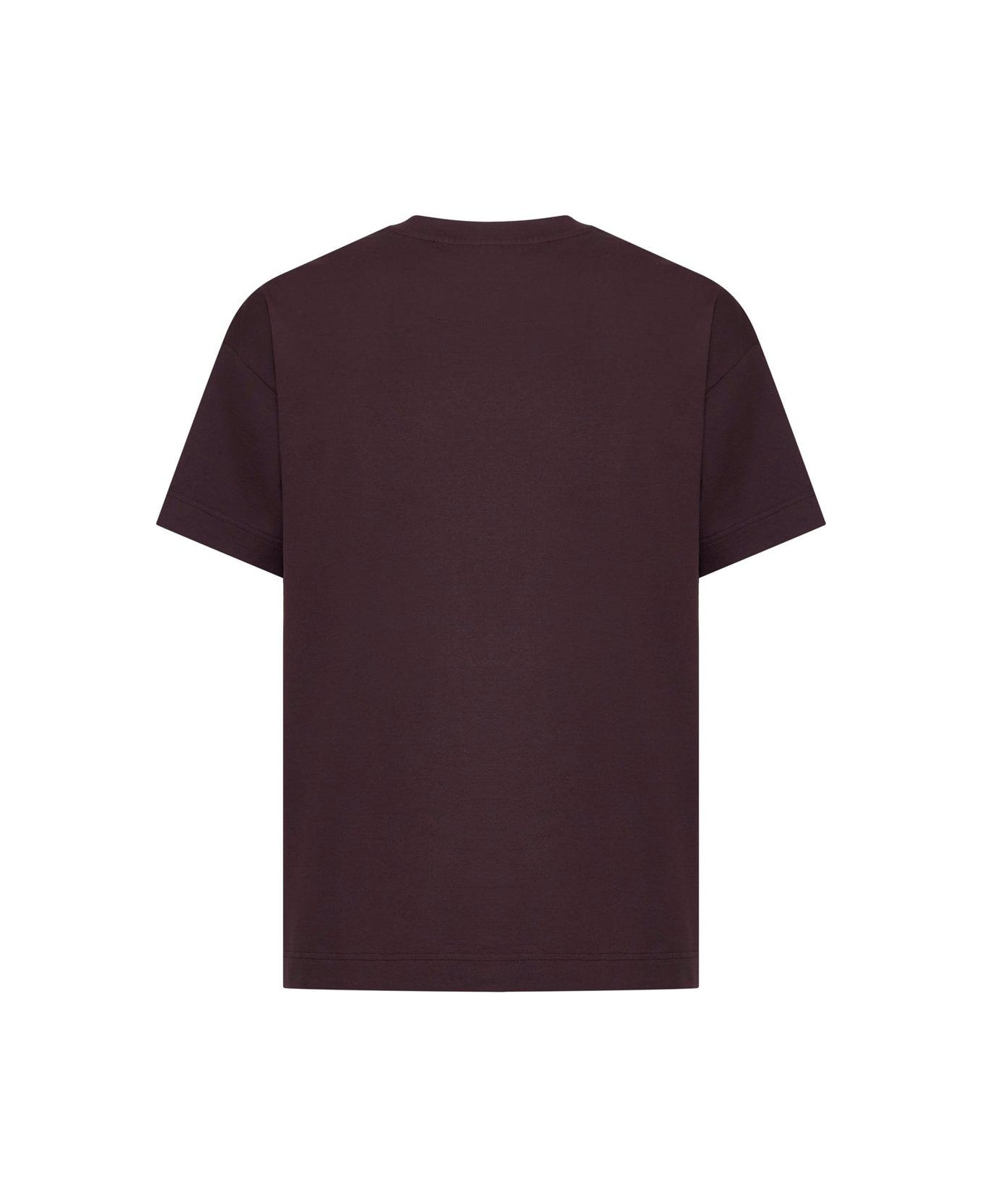 Givenchy Logo Detailed Crewneck T-shirt - Burgundy