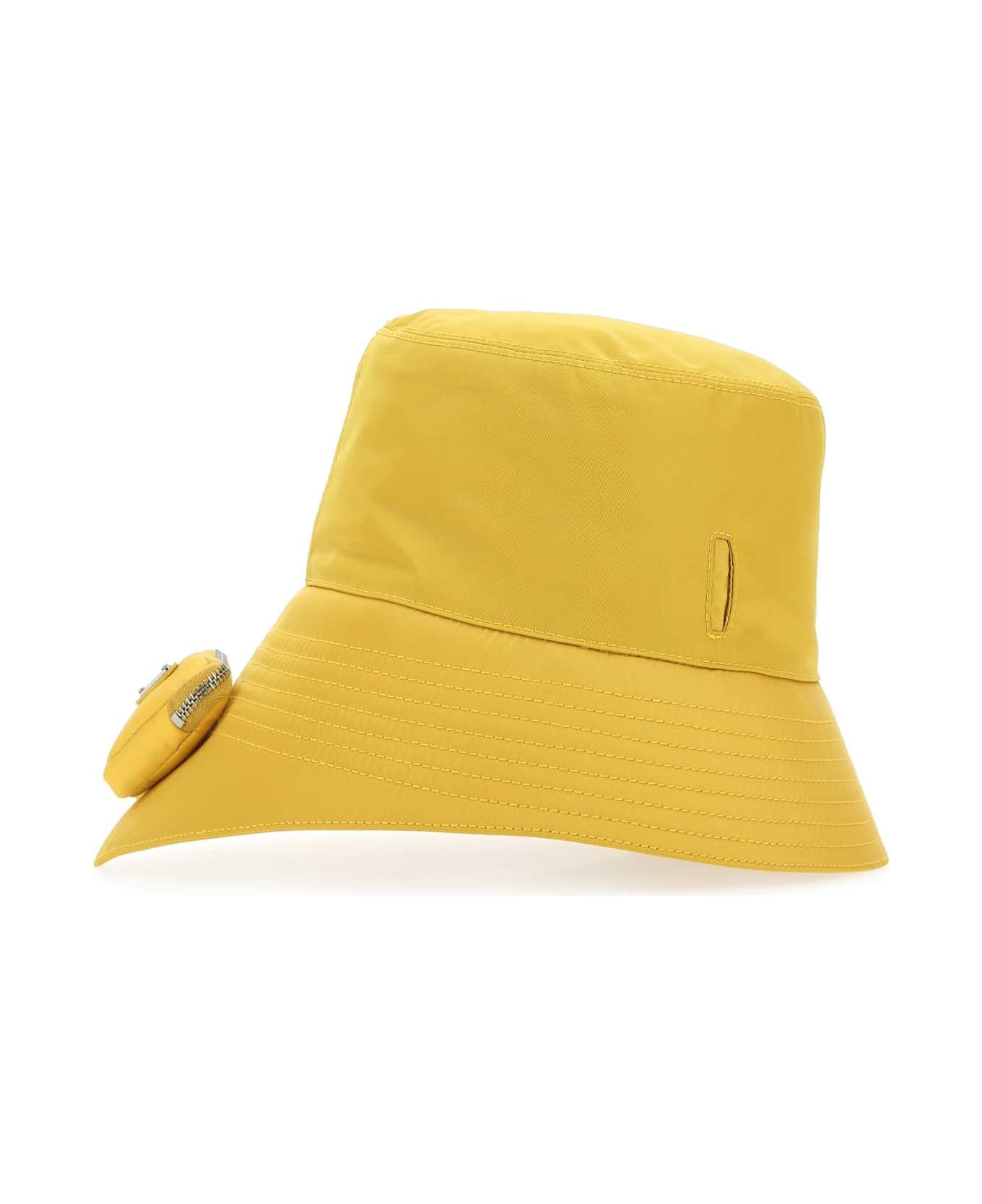 Prada Yellow Re-nylon Hat - F0010 帽子