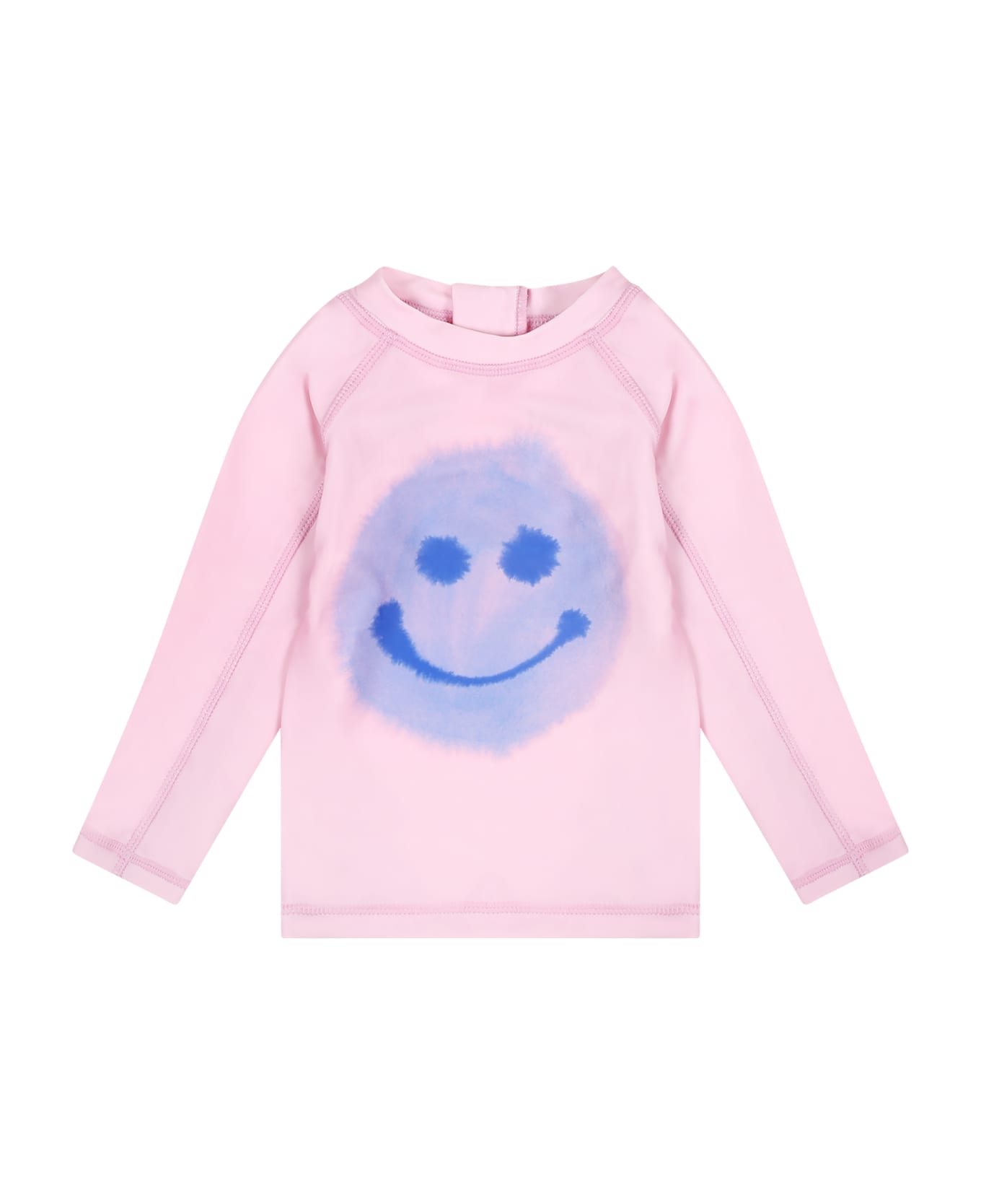 Molo Pink T-shirt For Baby Girl With Smiley - Pink