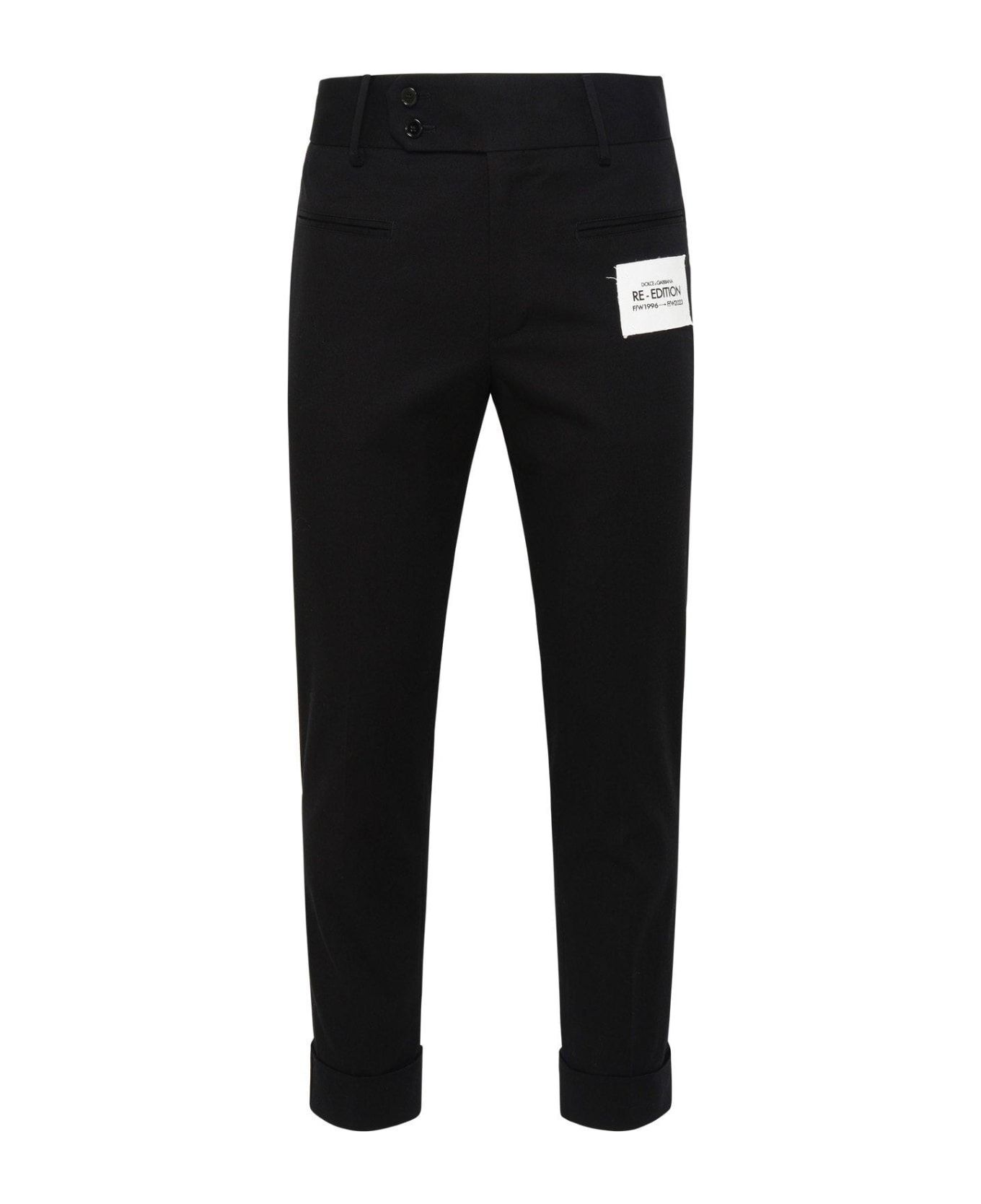 Dolce & Gabbana Stretch Drill Pants - Black ボトムス