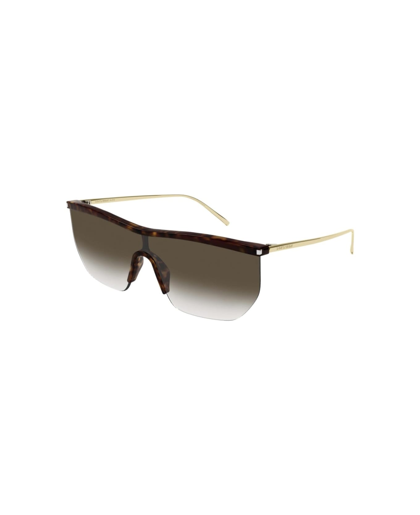 Saint Laurent Eyewear sl 519 Mask 003 Sunglasses - Marrone astine oro