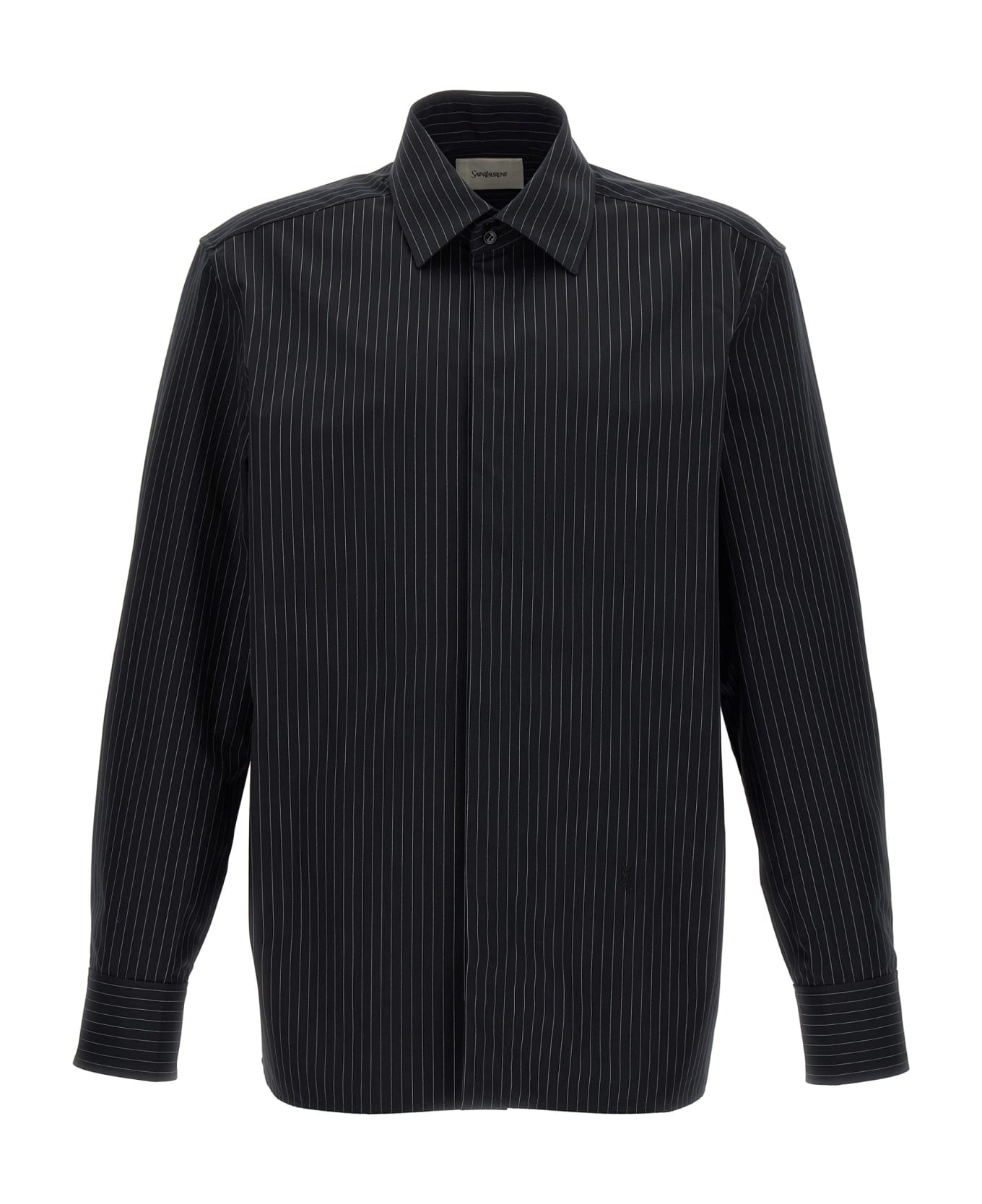 Saint Laurent Striped Shirt - White/Black シャツ