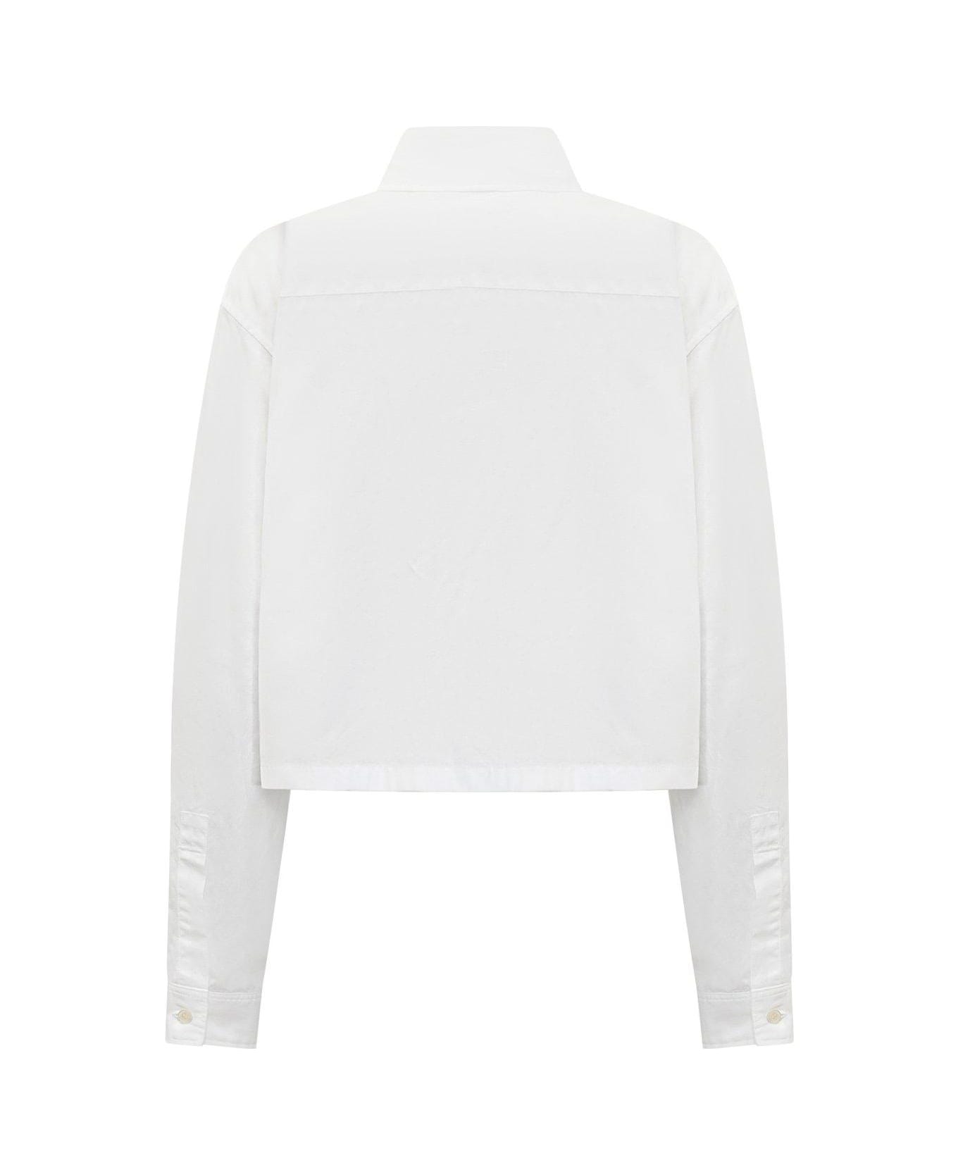 AMBUSH Cropped Overshirt - BLANC DE BLANC