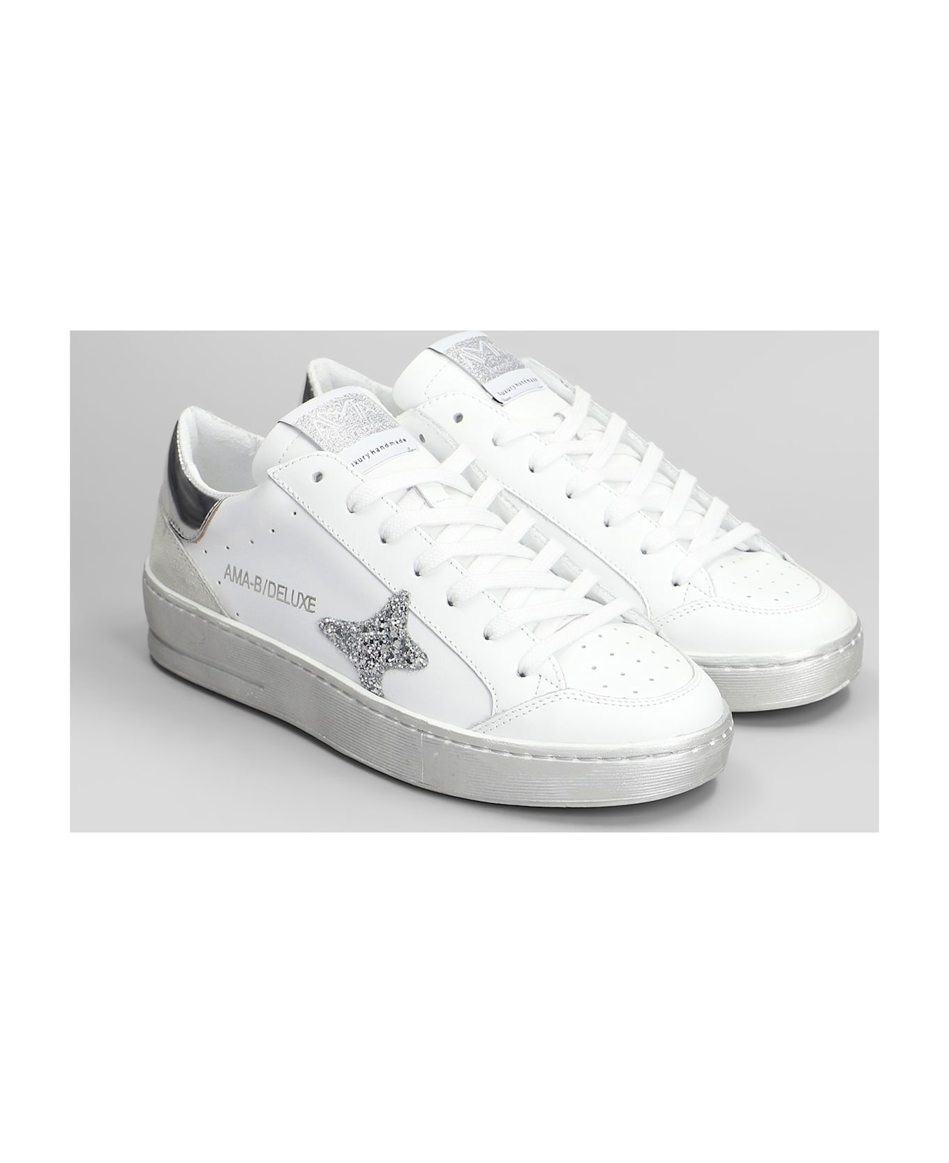 AMA-BRAND Sneakers In White Leather - white