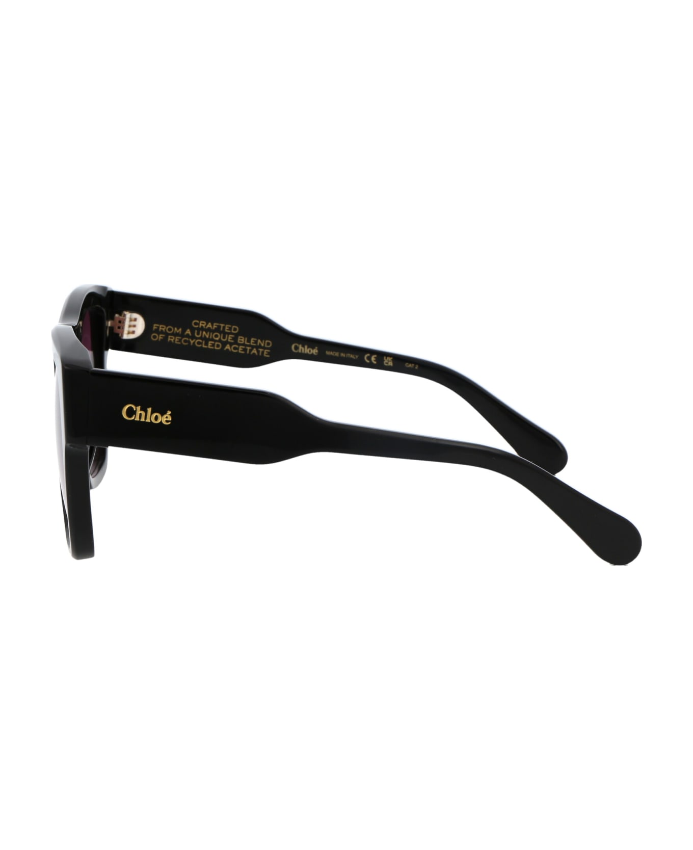 Chloé Eyewear Ch0149s Sunglasses - 001 BLACK BLACK RED