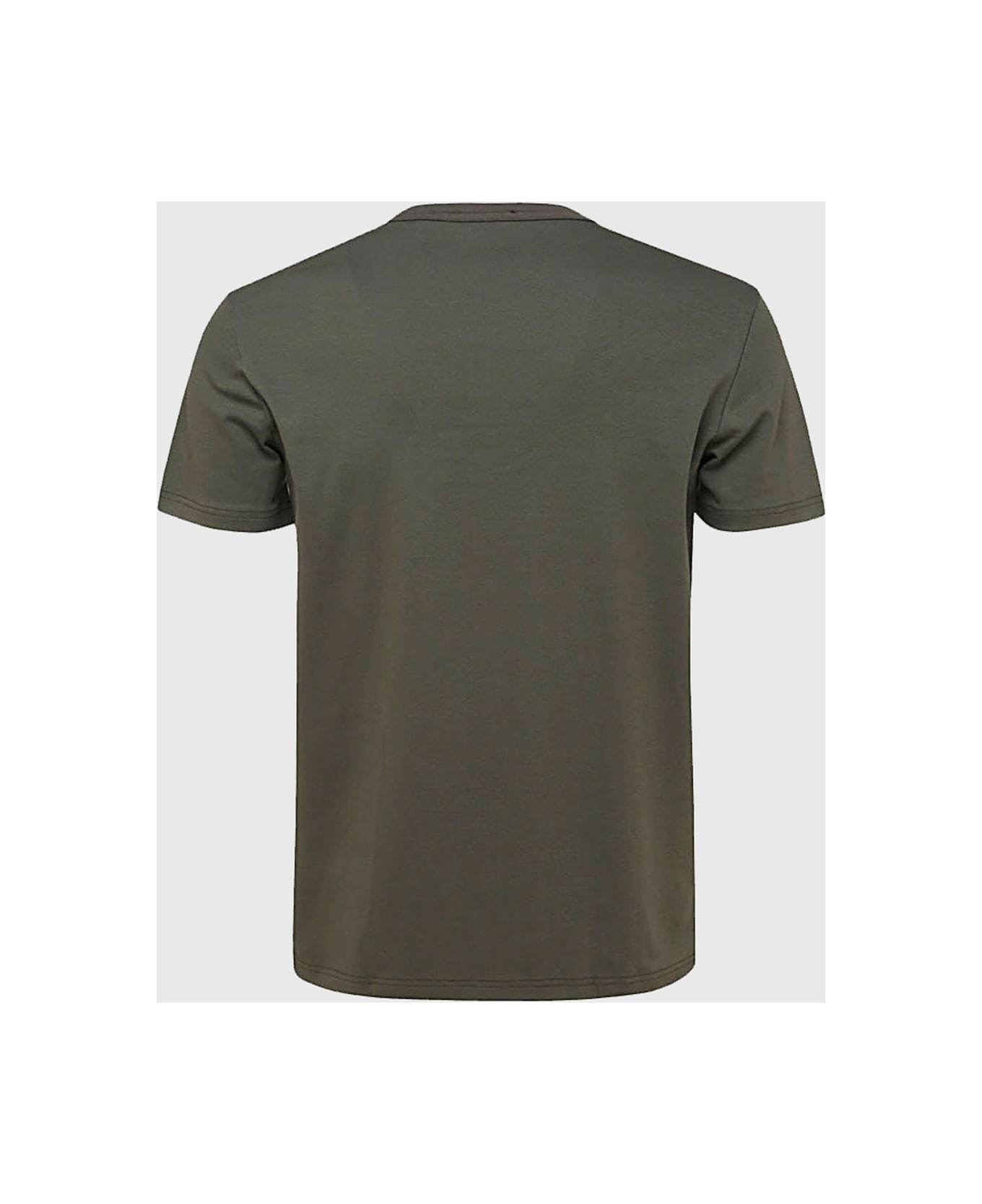 Tom Ford Military Green Cotton Blend T-shirt - MILITARY GREEN シャツ