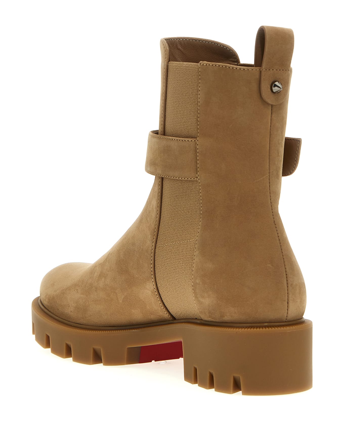 Christian Louboutin 'cl' Ankle Boots - Beige ブーツ