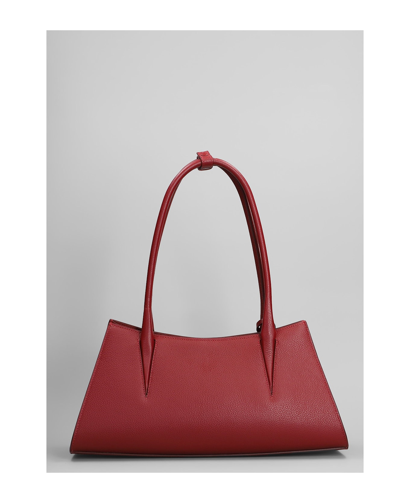 Mugler Shoulder Bag In Red Leather - red