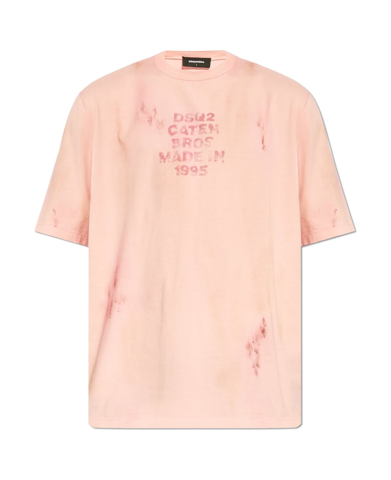 Dsquared2 T-shirt With Logo - Pink
