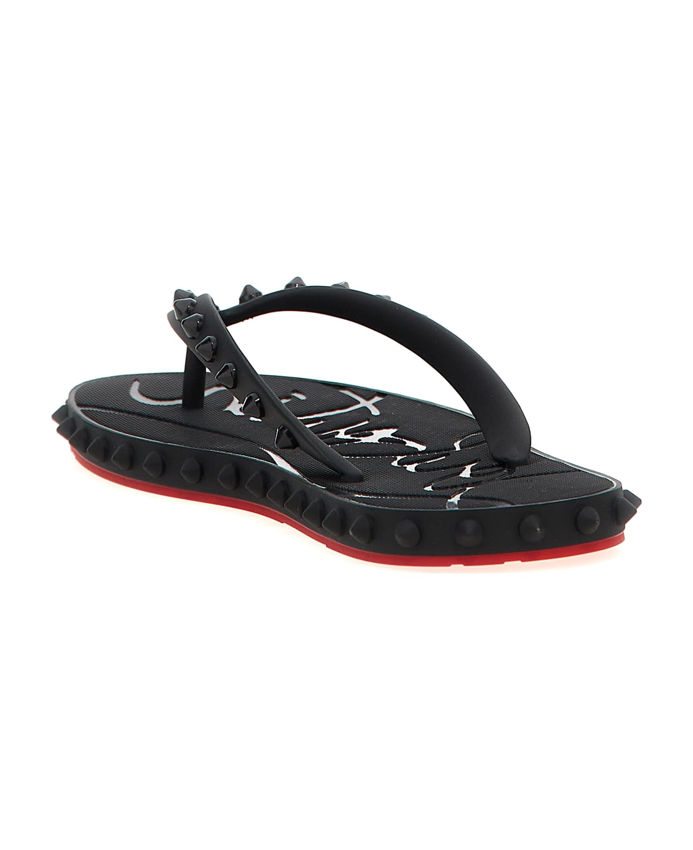 Christian Louboutin 'super Loubi' Sandals - Black