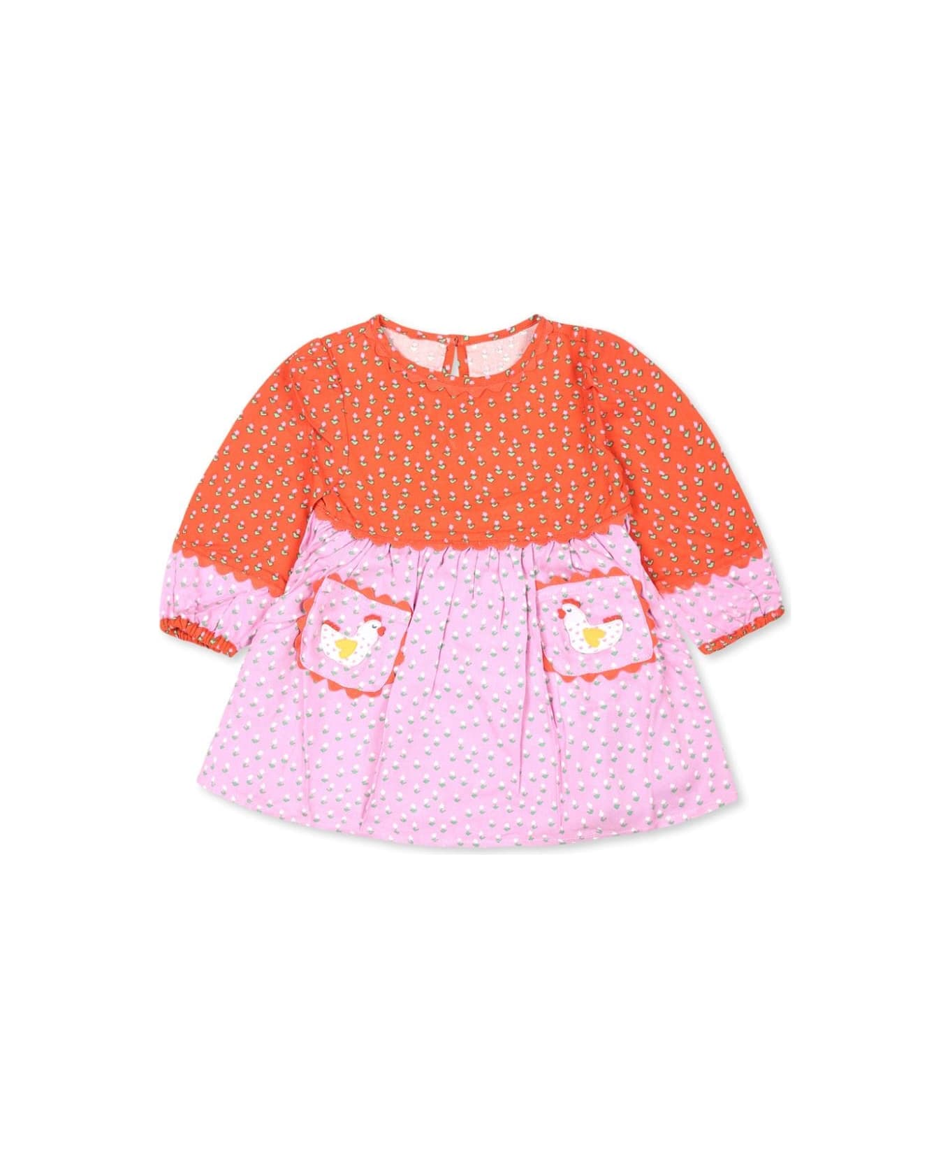 Stella McCartney Kids Abito Con Stampa - Pink