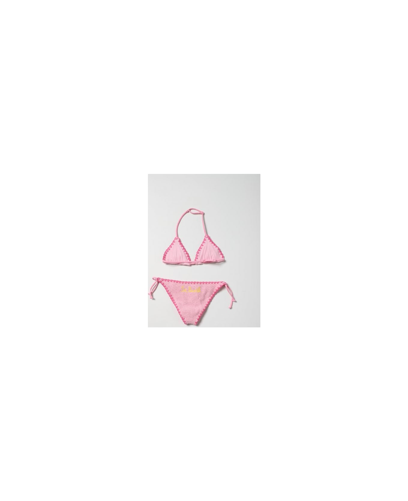 MC2 Saint Barth Bikini With Logo - Pink